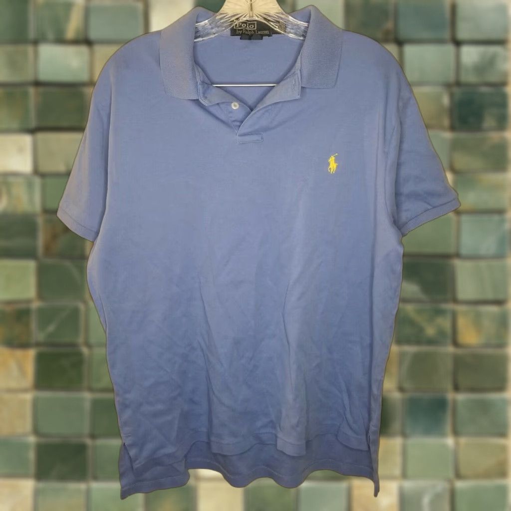 Polo Ralph Lauren POLO RALPH LAUREN Mens Blue Short Sleeve Polo Shirt Size L Size US L / EU 52-54 / 3 - 1 Thumbnail