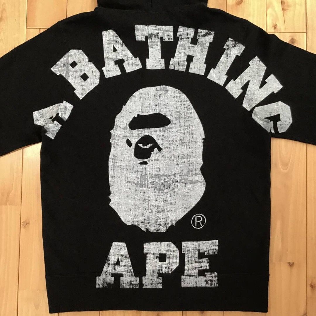 Bape BAPE Big college logo full zip hoodie a bathing ape Size US M / EU 48-50 / 2 - 5 Thumbnail