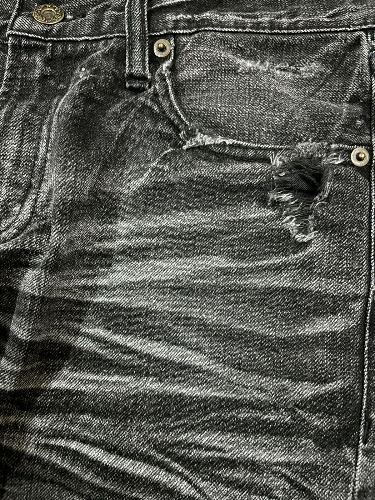 If Six Was Nine Vintage Japanese Brand Whiskers Faded Loose Distressed Jeans Size US 32 / EU 48 - 6 Thumbnail