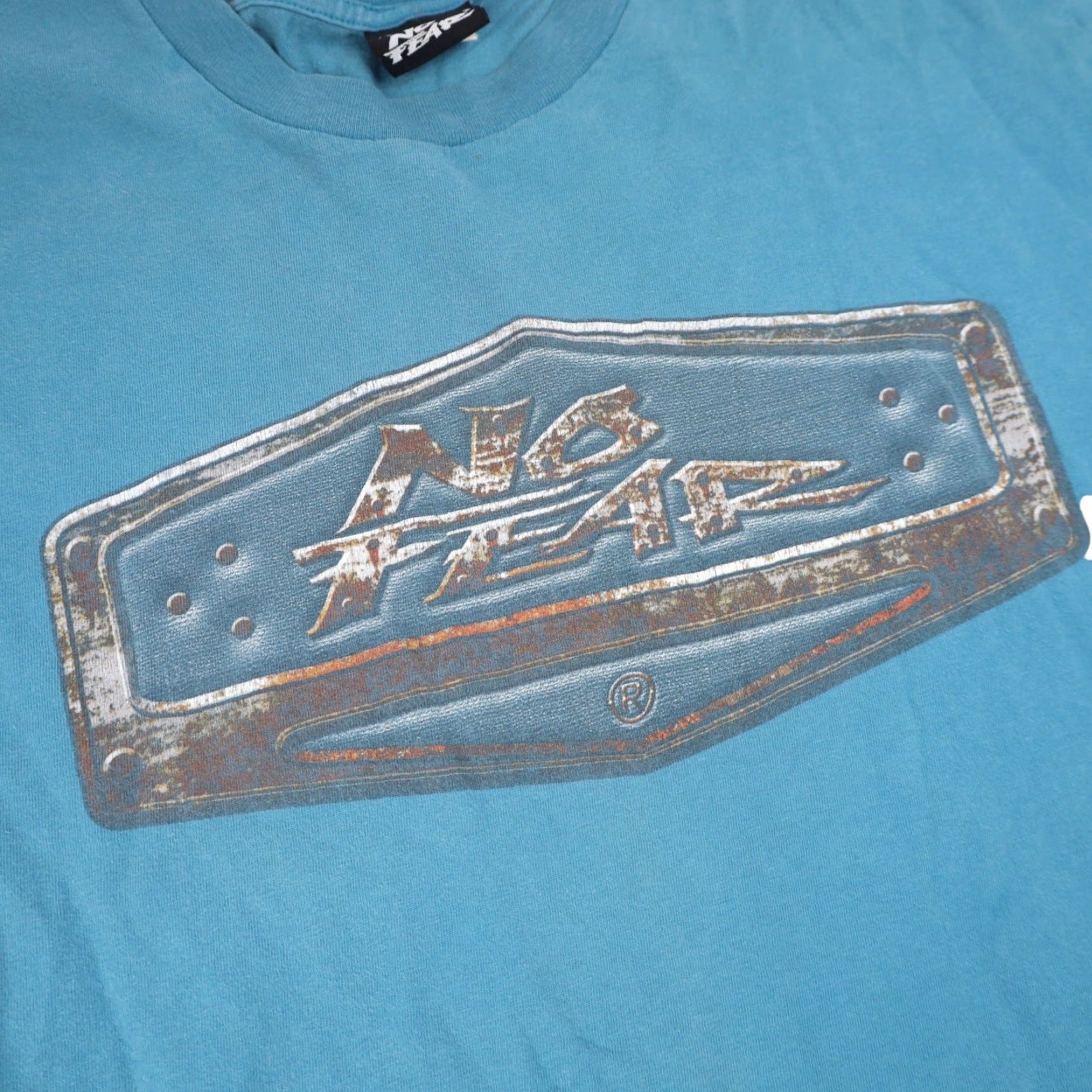 No Fear VINTAGE No Fear Shirt Mens Large Blue Spellout Graphic T Size US L / EU 52-54 / 3 - 5 Thumbnail