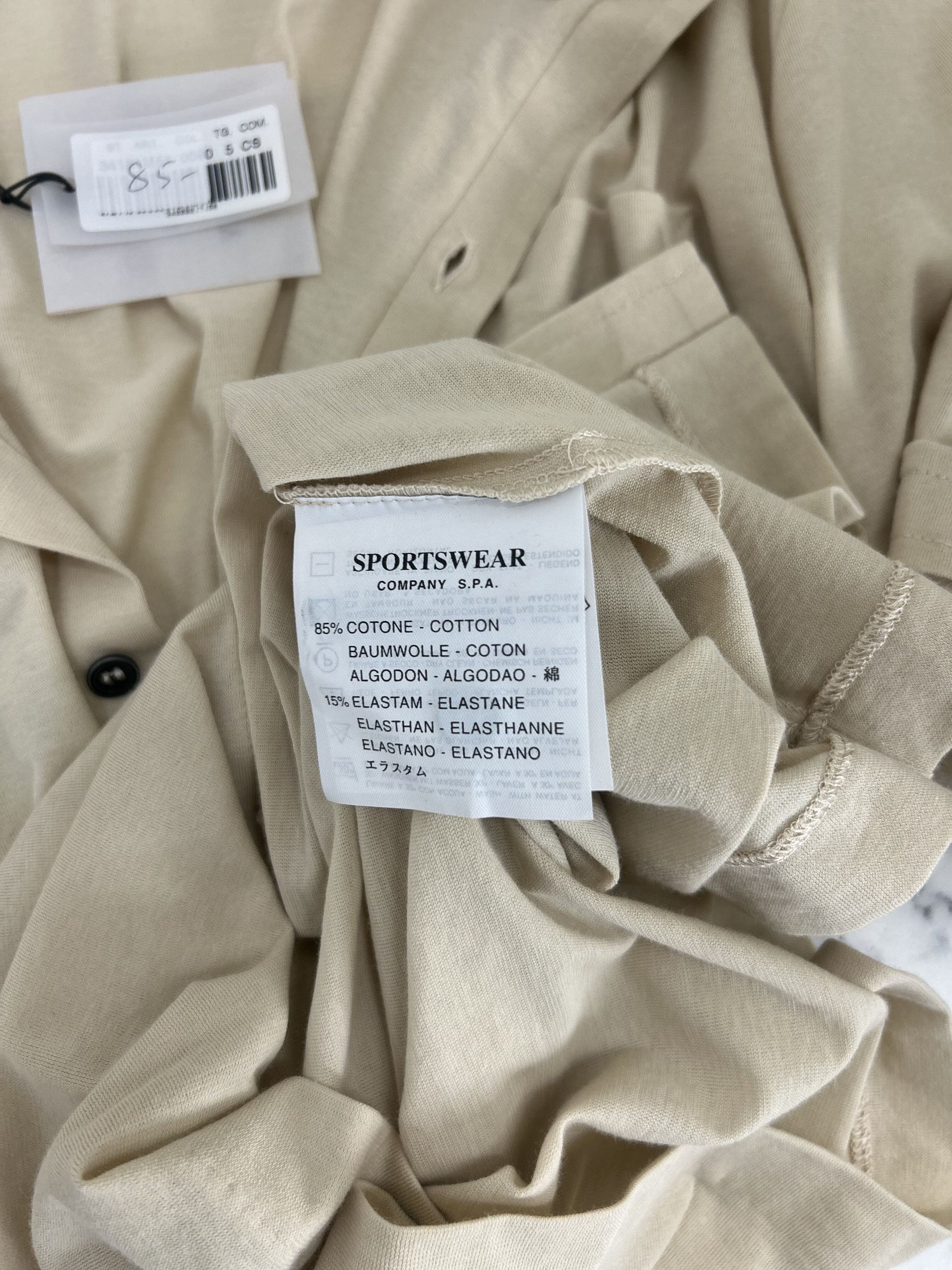 CP Company Ecru Short Sleeve Shirt