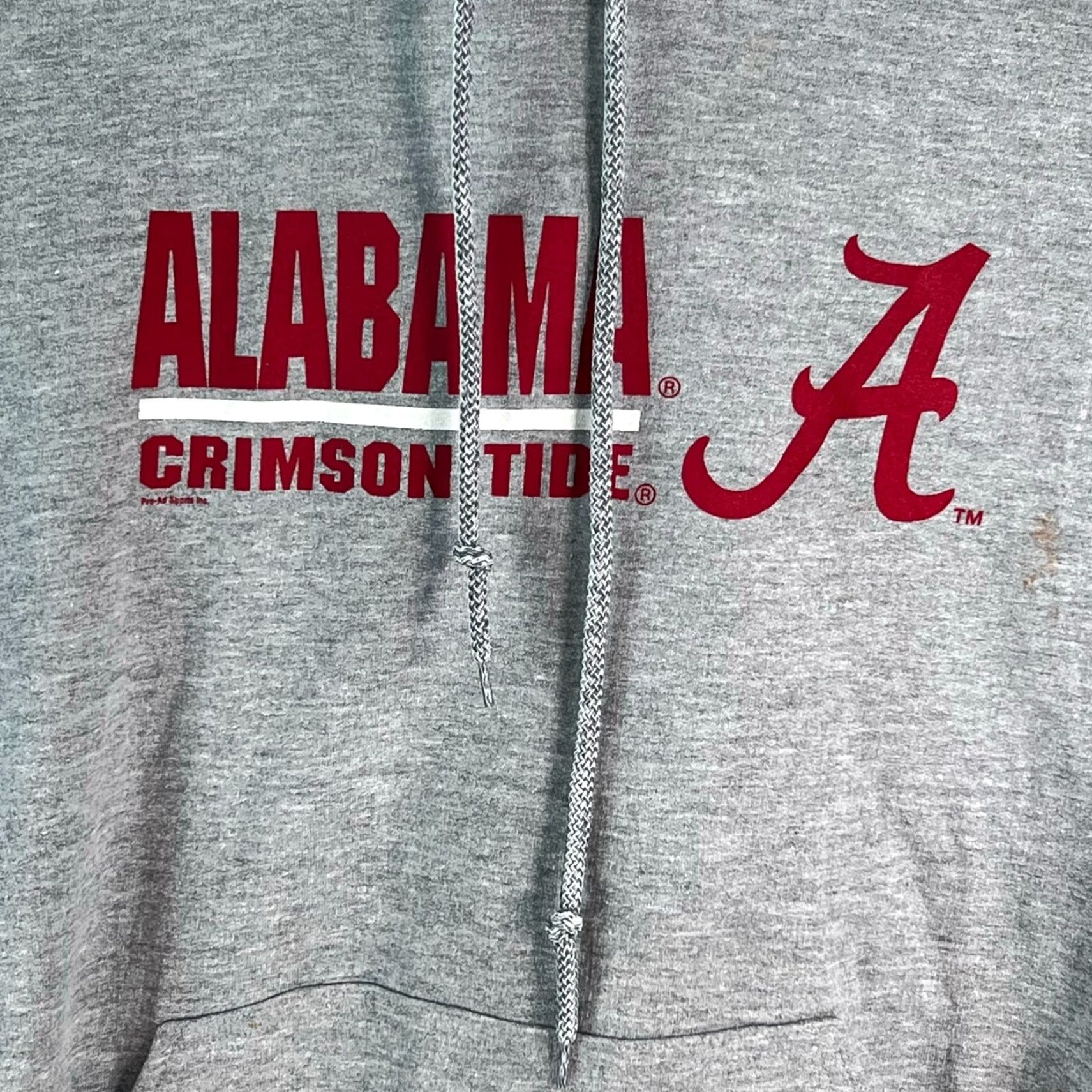 Gildan VINTAGE? Not Vintage. Alabama Crimson Tide Hoodie Gray Logo Size L Gildan Distressed Shirt Mens Lung. Size US L / EU 52-54 / 3 - 2 Thumbnail