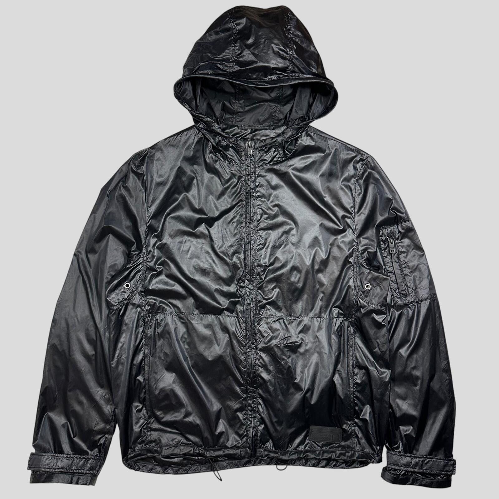Prada Prada Milano 2017 Rubber Race Logo Technical Windbreaker - L Size US L / EU 52-54 / 3 - 1 Thumbnail
