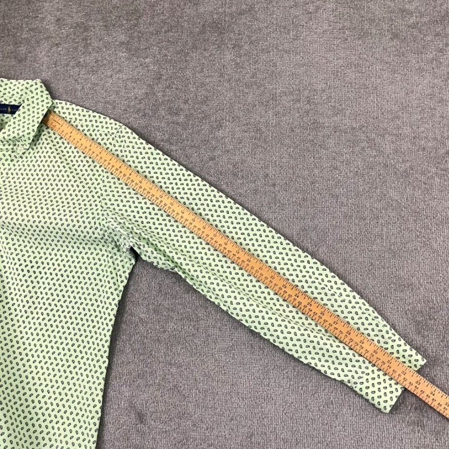 Ralph Lauren RALPH LAUREN Shirt Mens Large Lime Green Blue Paisley Button Down Preppy Retro Size US L / EU 52-54 / 3 - 6 Thumbnail