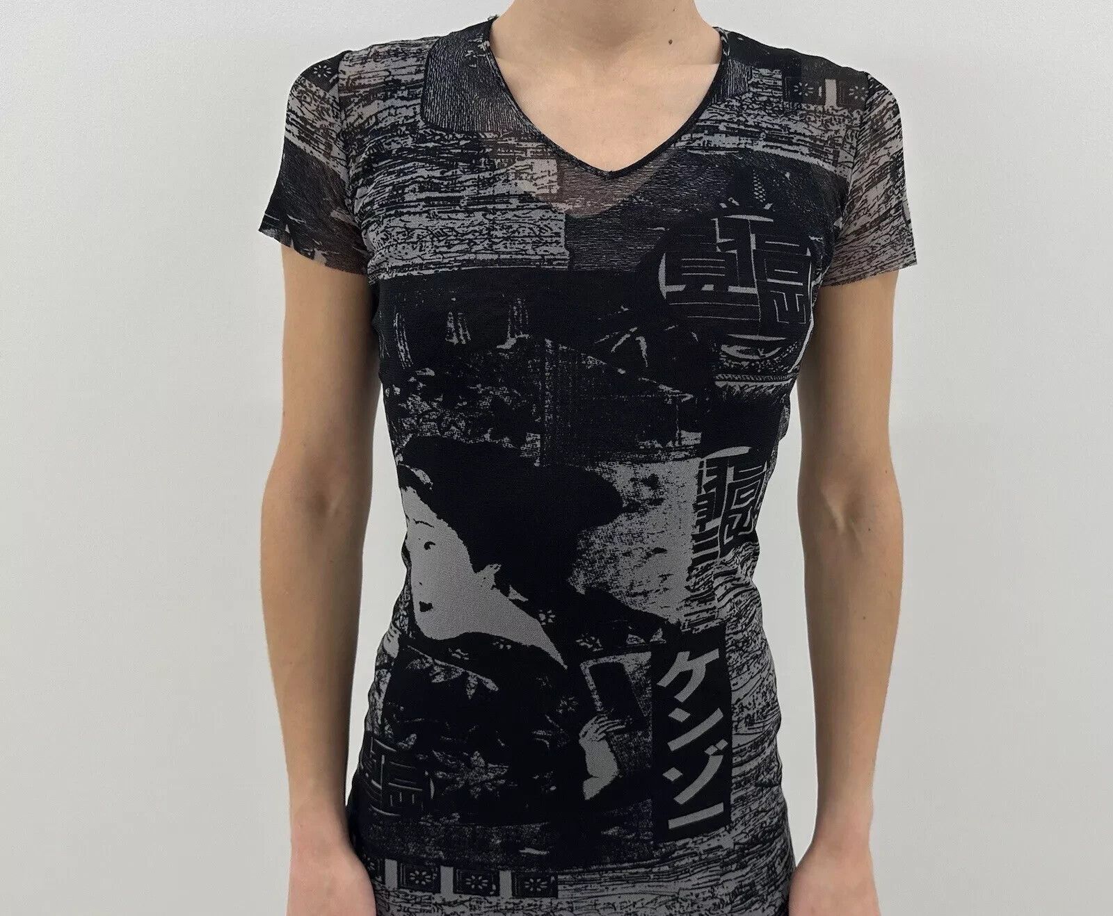 Kenzo Vintage Kenzo Jeans Sheer Mesh Long Dress Asian Tokyo y2k Size M / US 6-8 / IT 42-44 - 4 Thumbnail