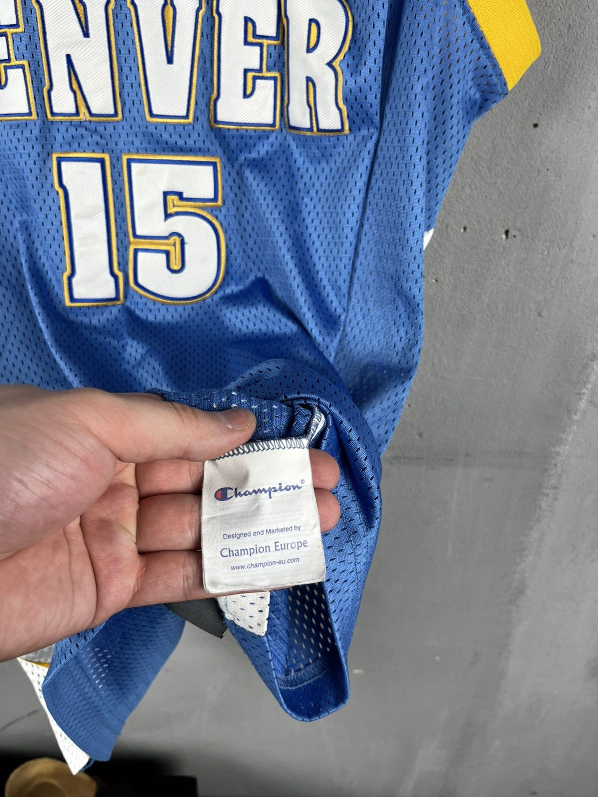 NBA Champion Vintage 90s Denver Nuggets #15 Carmelo Anthony Size US XXL / EU 58 / 5 - 7 Thumbnail