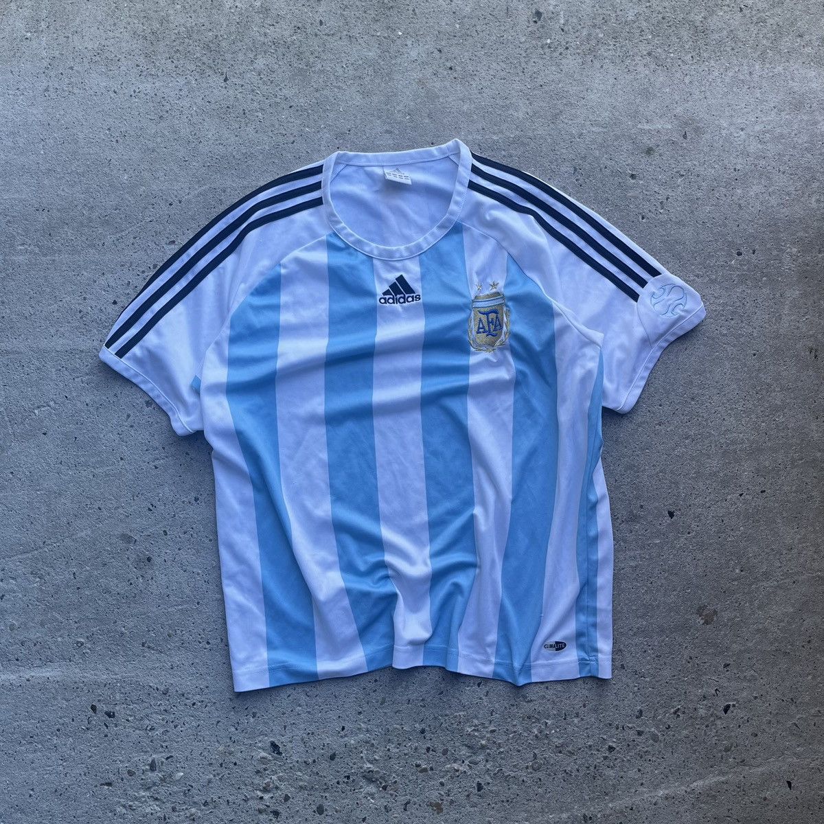 ADIDAS ARGENTINA 2006/07 HOME JERSEY TSHIRT VINTAGE