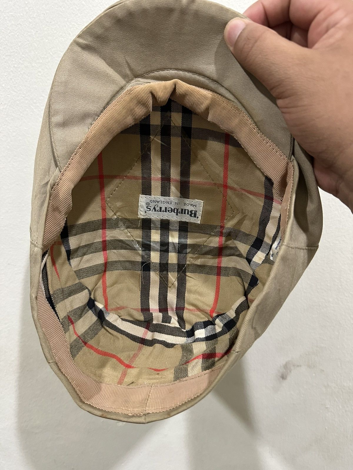 Burberry VTG Burberrys Nova Checked Flat Hats Made In England Size ONE SIZE - 9 Thumbnail