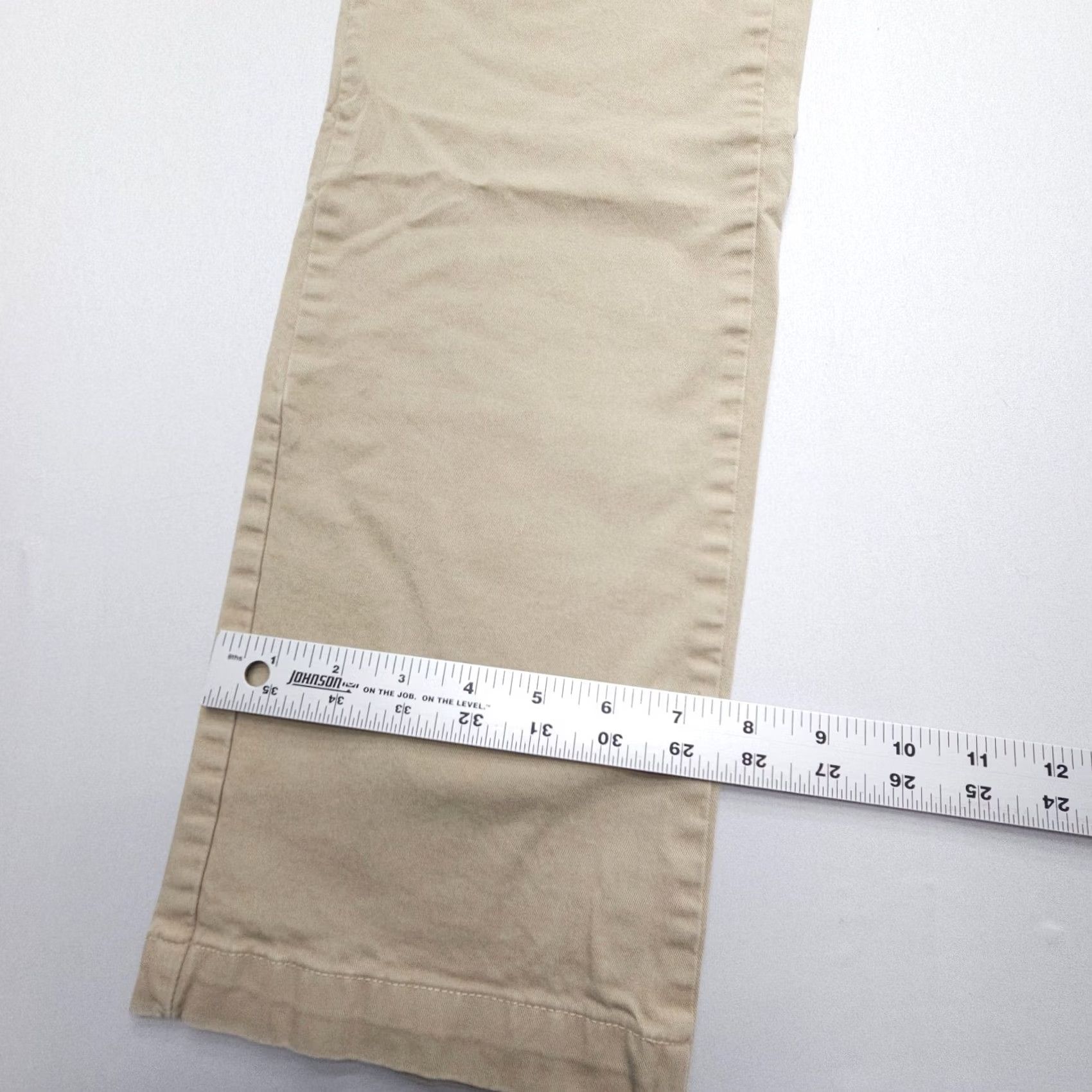 Gap Gap Chino Pants Mens 32 x 34 Tan Cotton Stretch Twill Straight Regular Flat Front Vintage No Size US 32 / EU 48 - 5 Thumbnail