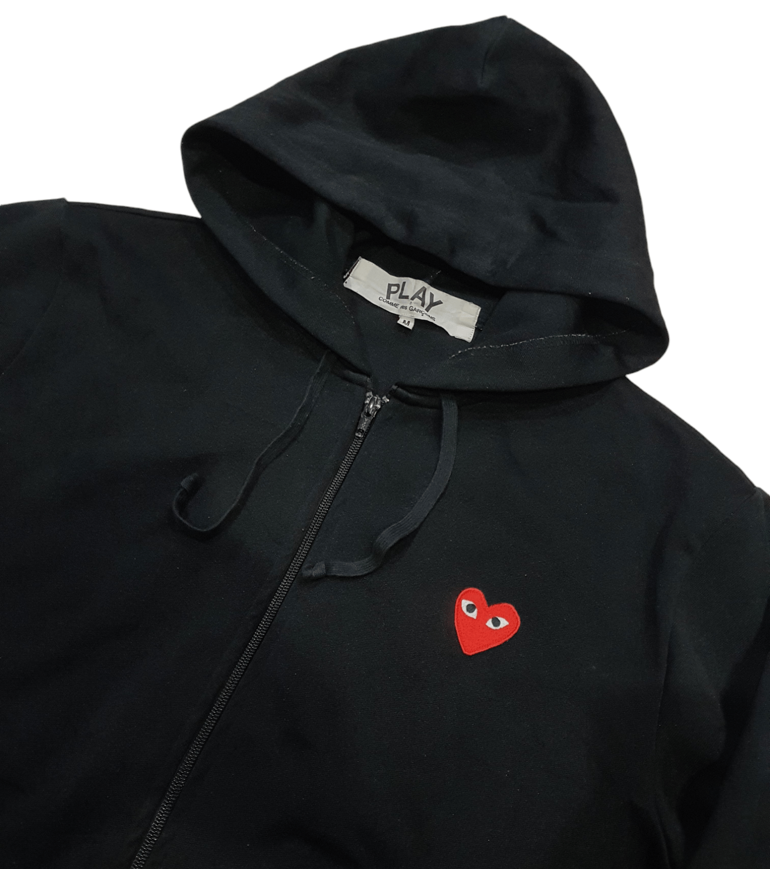 Comme des Garcons × Comme des Garcons PLAY Comme Des Garcons Play Zip Up Hoodie Sweater Size US M / EU 48-50 / 2 - 2 Thumbnail