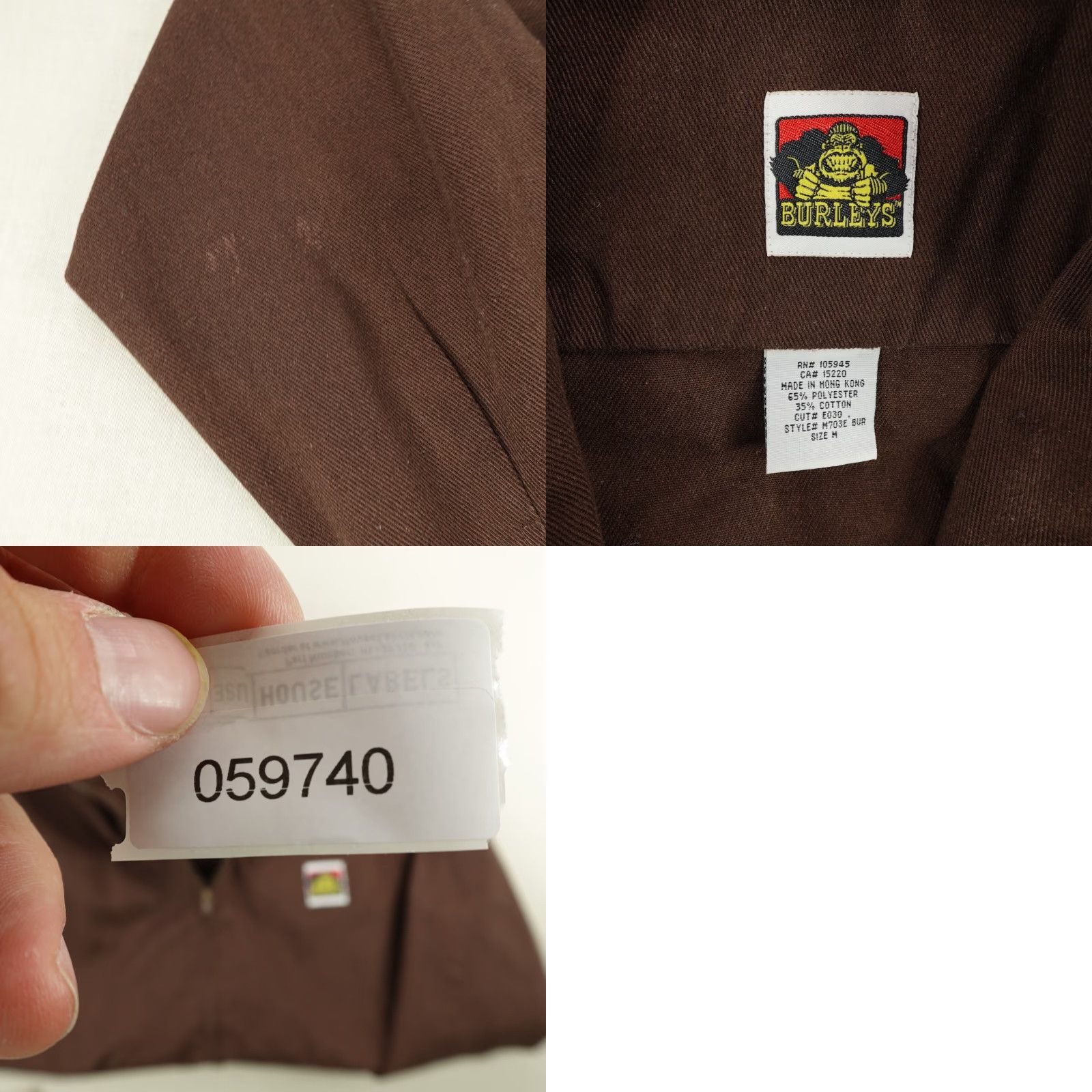 Element Vintage Element Jacket Men Medium Brown Burleys Full Zip Utility Work Skater 90s Size US M / EU 48-50 / 2 - 8 Thumbnail