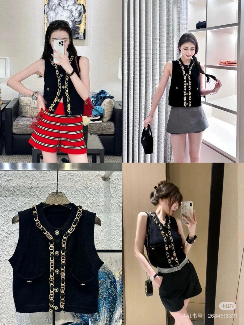 Chanel Chanel Heavy industry chain knitted vest 2504-Nextarrow Size XS / US 0-2 / IT 36-38 - 5 Thumbnail