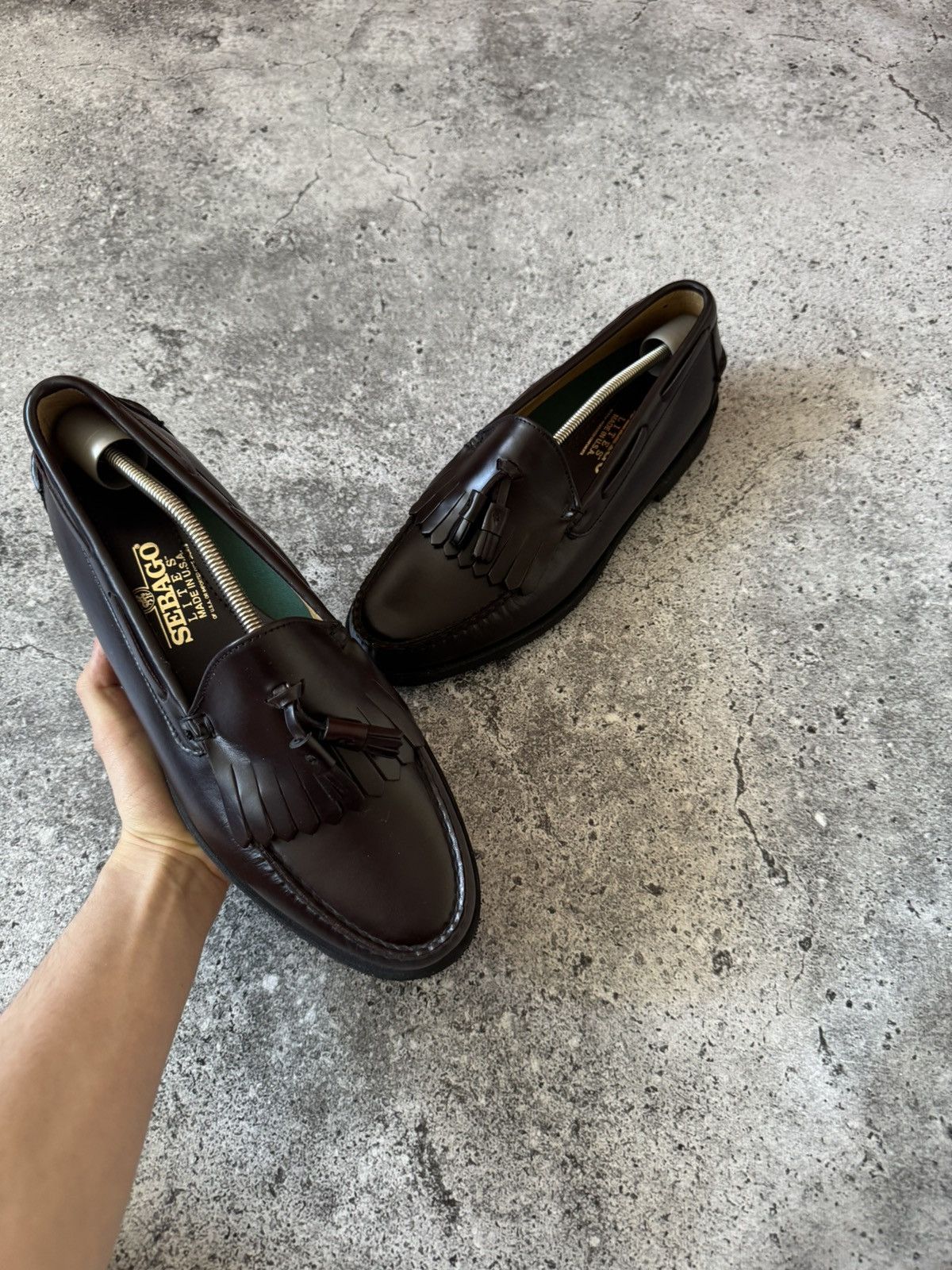 Sebago Loafers Casual Leather Shoes Men’s Luxury Formal Rare
