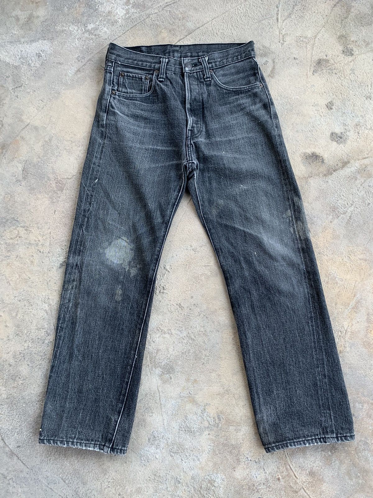 Denime × Japanese Brand Denime Selvedge Distressed Denim Size US 28 / EU 44 - 2 Thumbnail