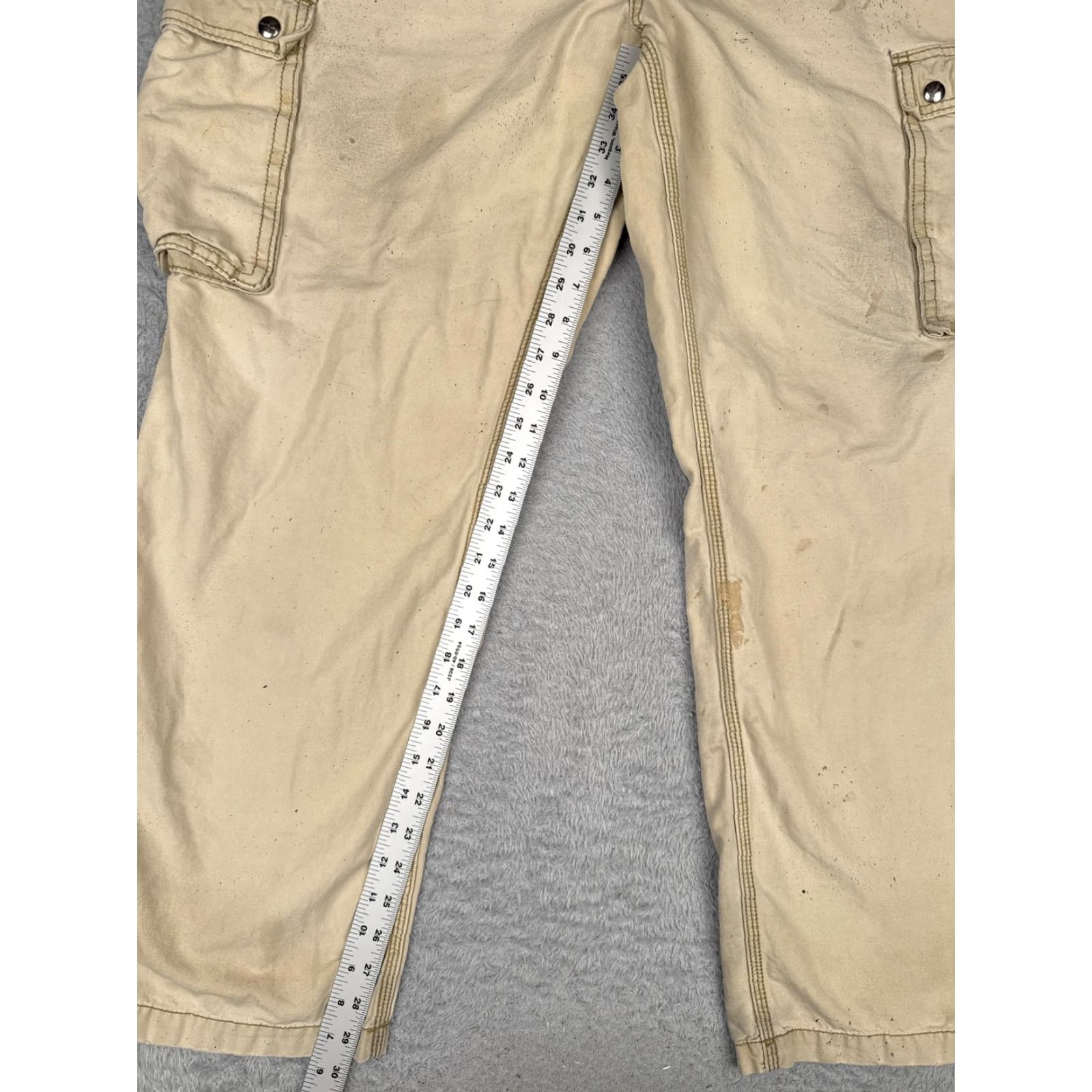 Carhartt Carhartt Mens Pants 40x32 Tan Cargo Canvas Relaxed Straight Workwear Utility Size US 40 / EU 56 - 7 Thumbnail