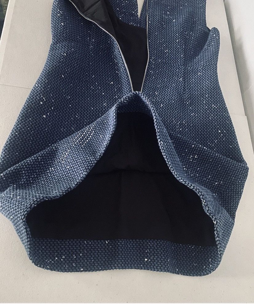 Diane von Furstenberg Diane von Furstenberg Yvette blue painted tweed dress 10 US Size L / US 10 / IT 46 - 13 Thumbnail