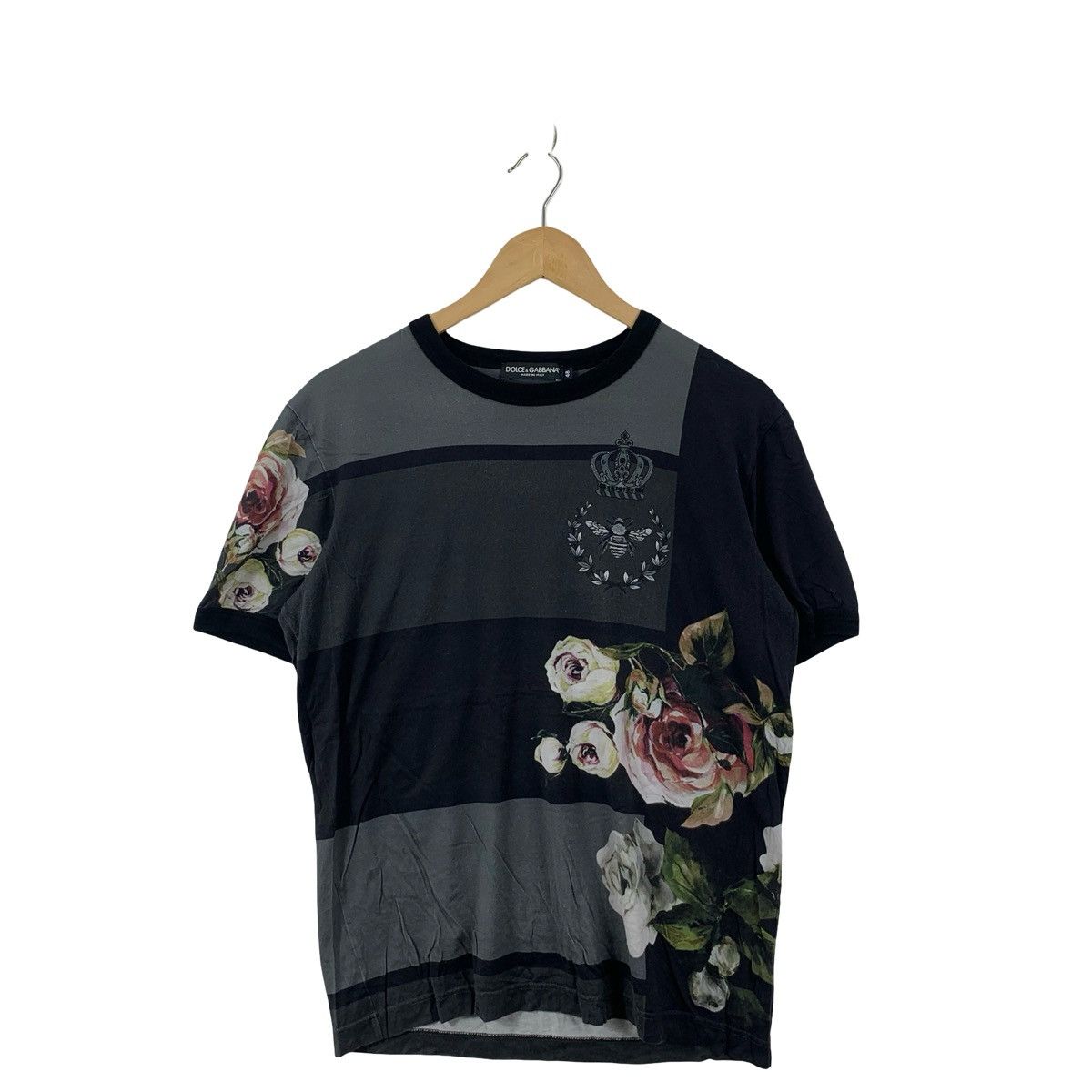 Dolce & Gabbana Dolce & Gabbana Floral Crown Crest Graphic Panel Stripe Size M / US 6-8 / IT 42-44 - 4 Thumbnail