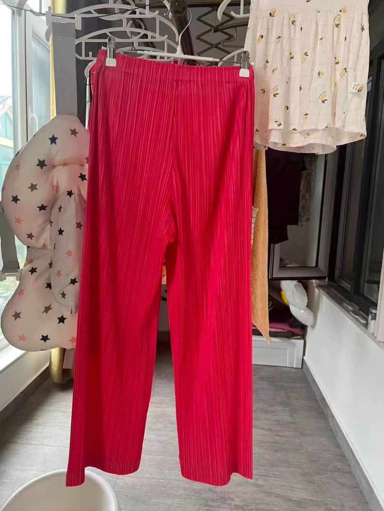 Issey Miyake issey miyake size:3 Coral pink pleated pants Size 42" / US 20 - 4 Thumbnail