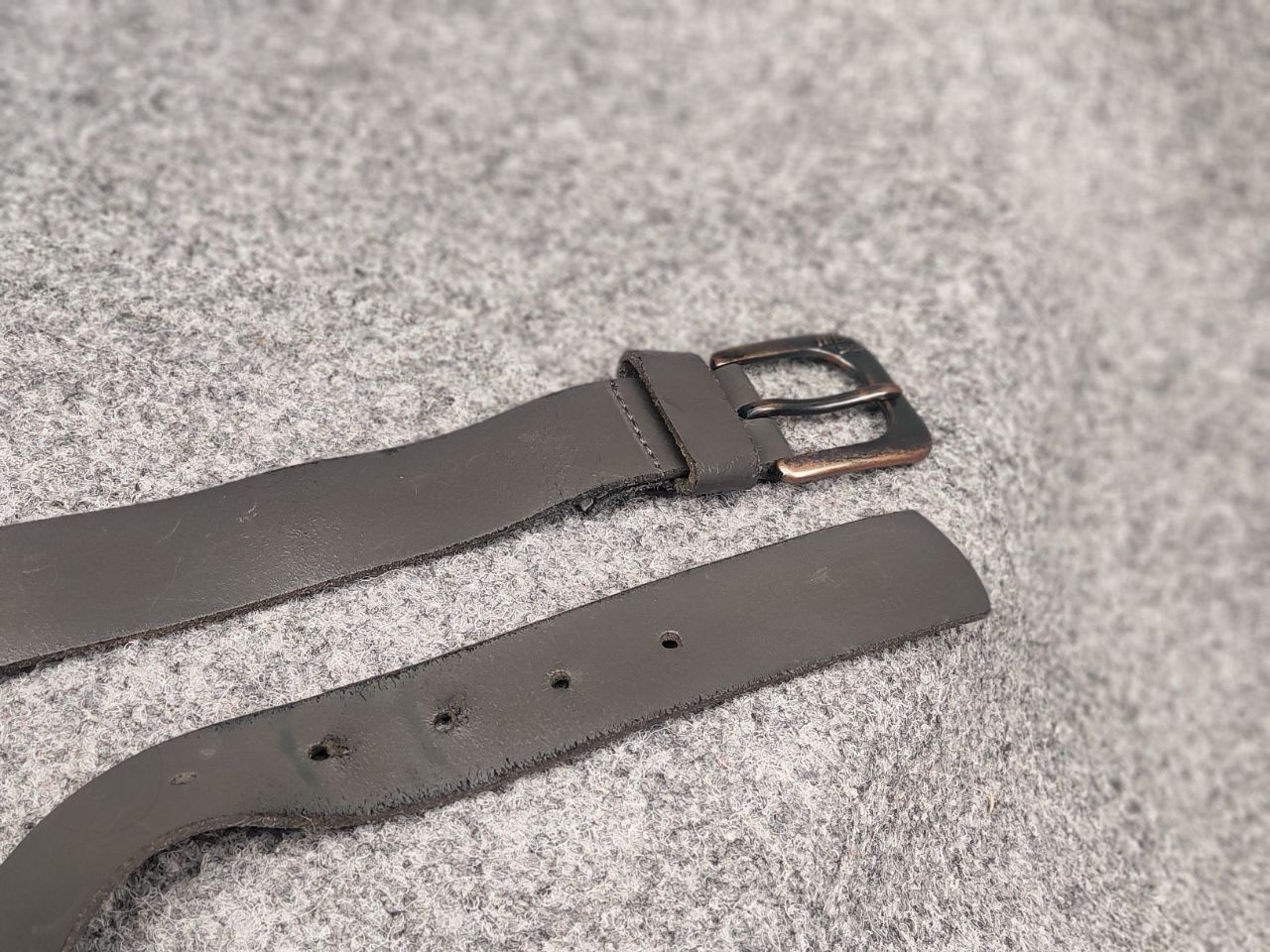 G-Star G Star raw Gray Leather Mini Logo Vintage Style Belt Y2K Size ONE SIZE - 8 Thumbnail