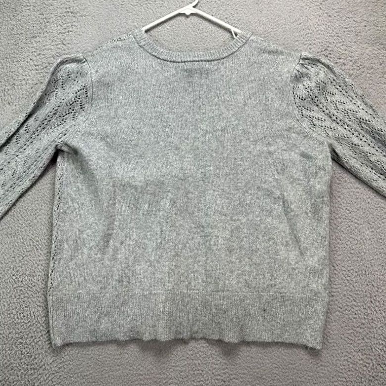Liz Claiborne Liz Claiborne Crewneck Sweater Womens 3X Plus Grey Nylon Lace Pullover NEW Size XXL / US 16-18 / IT 52-54 - 2 Thumbnail