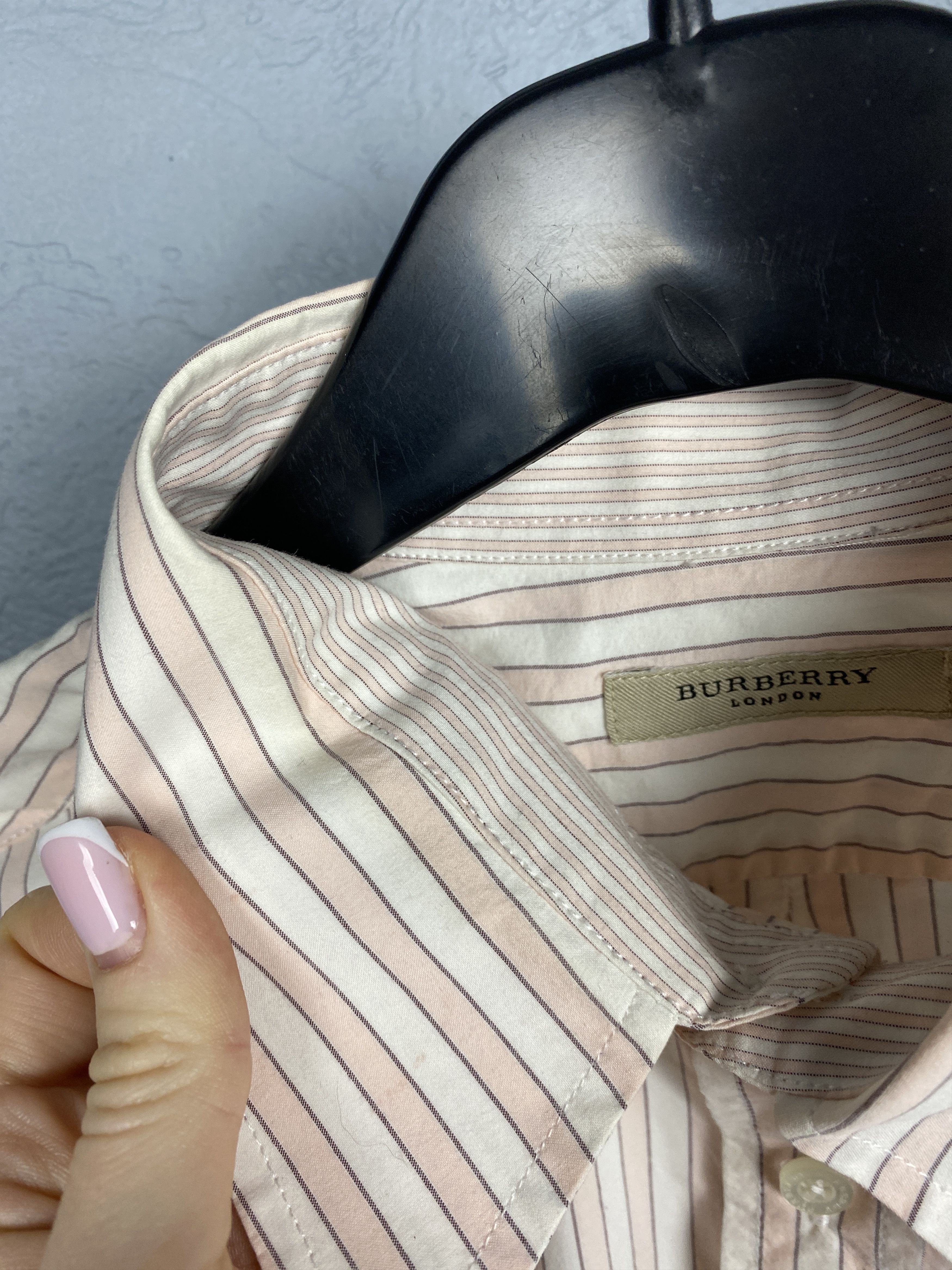 Burberry Burberry London Vintage Mens Shirt Size US XL / EU 56 / 4 - 5 Thumbnail