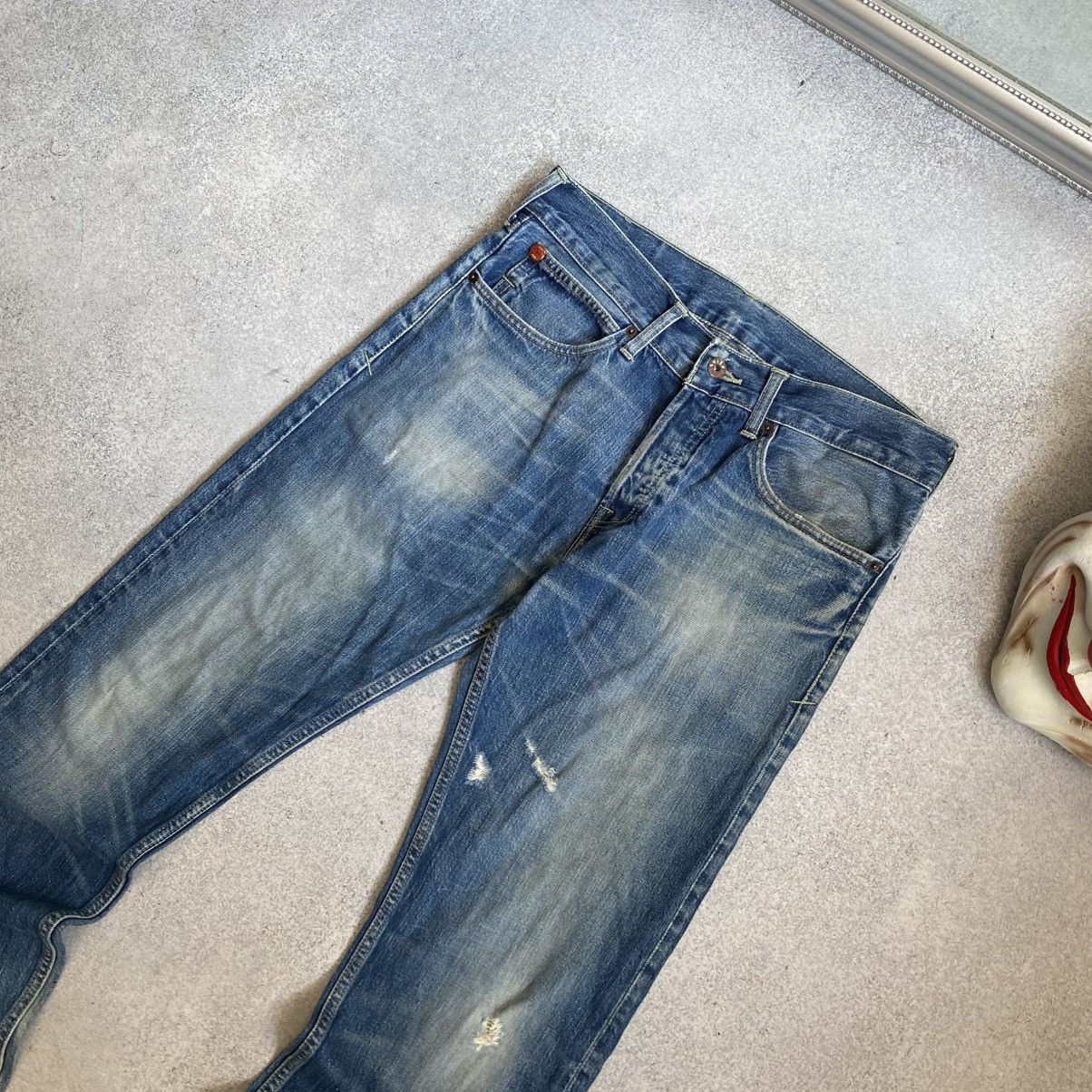 Evisu × Puma Vintage y2k Baggy Evisu Puma Jeans Faded Size US 32 / EU 48 - 10 Thumbnail