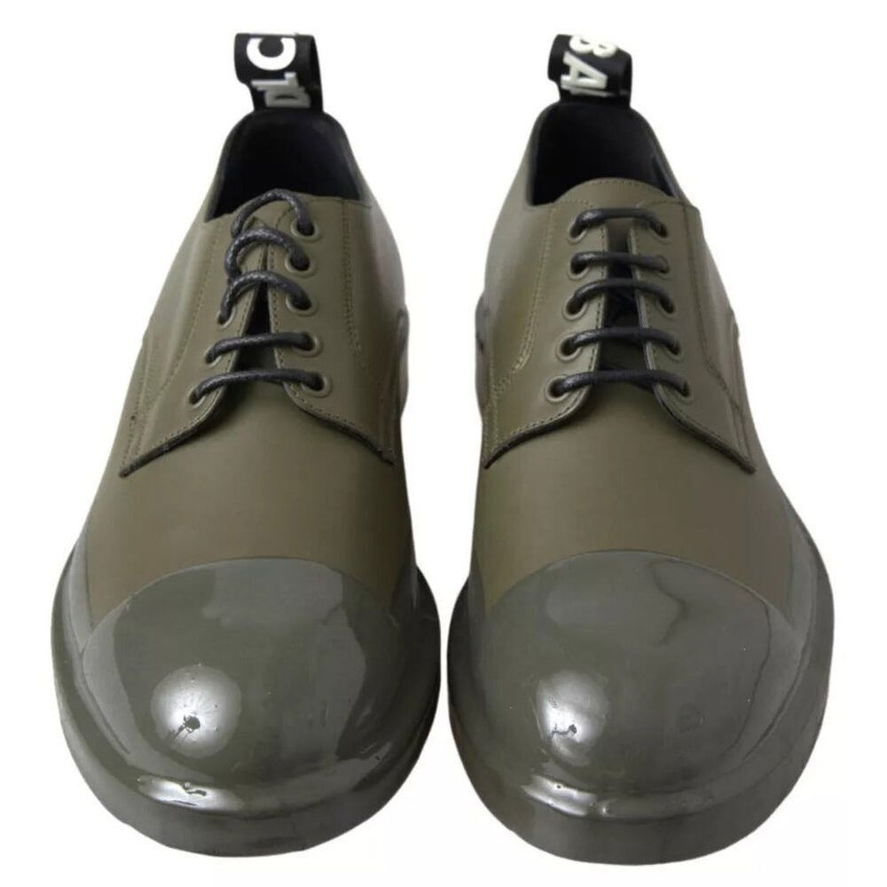 Dolce & Gabbana Dolce & Gabbana Green Leather Rubber Sole Dress Shoes Size US 8 / EU 41 - 2 Thumbnail