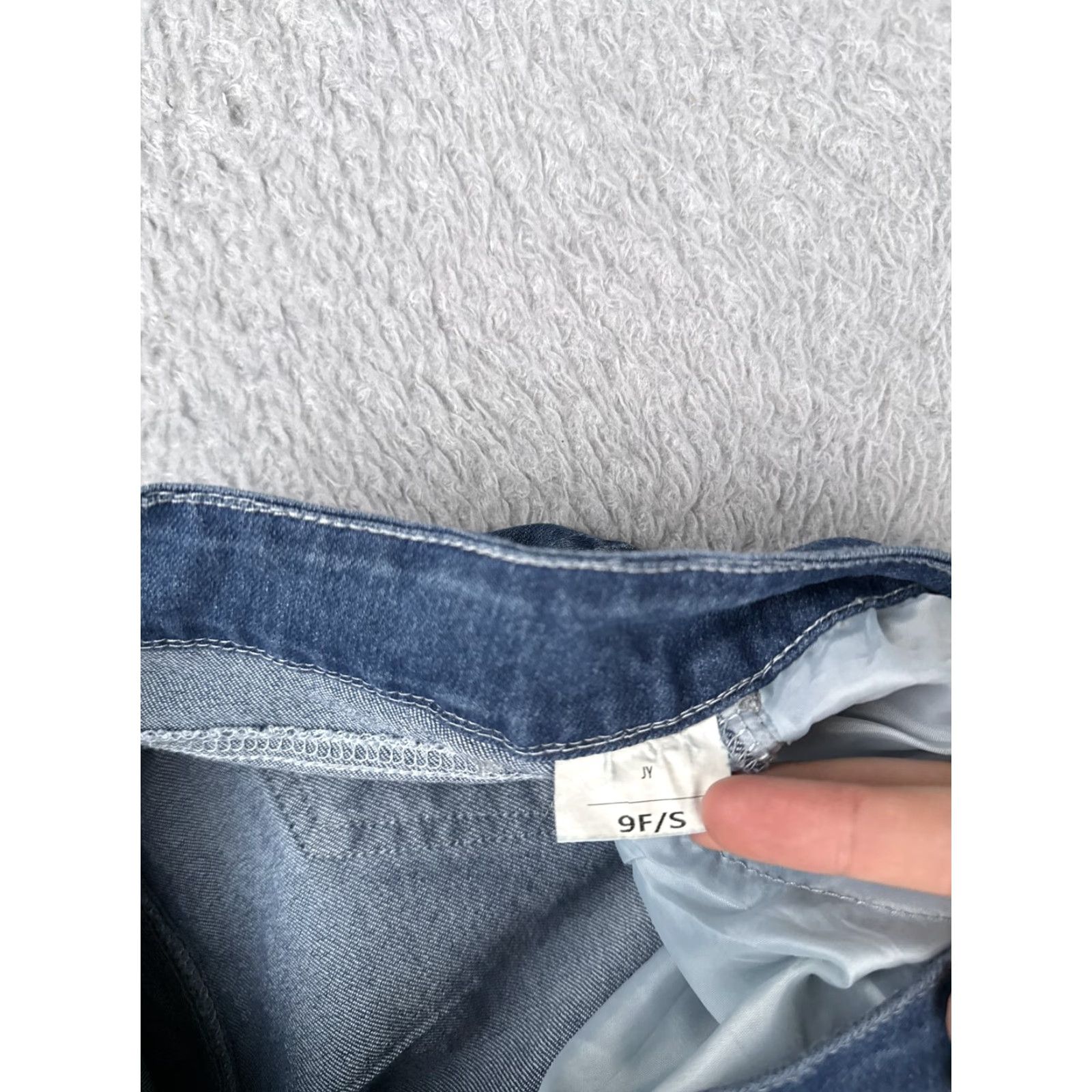 Vintage Denim Jeans Womens 9 28x27 Blue Flare Stretch Medium Wash High Rise Classic Size 30" / US 8 / IT 44 - 6 Thumbnail