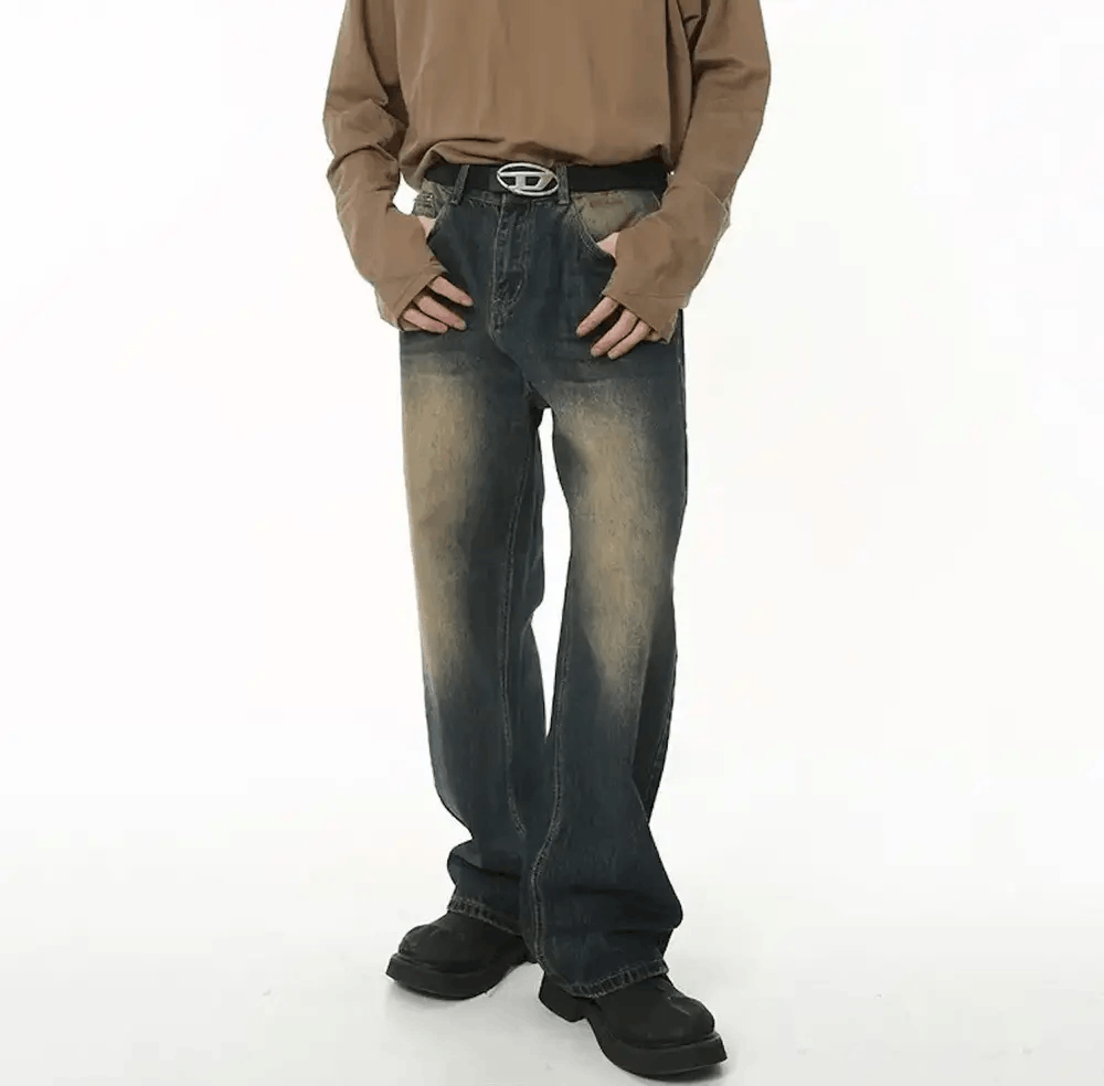 Japanese Brand × Vintage Washed vintage jeans Size US 31 - 1 Thumbnail