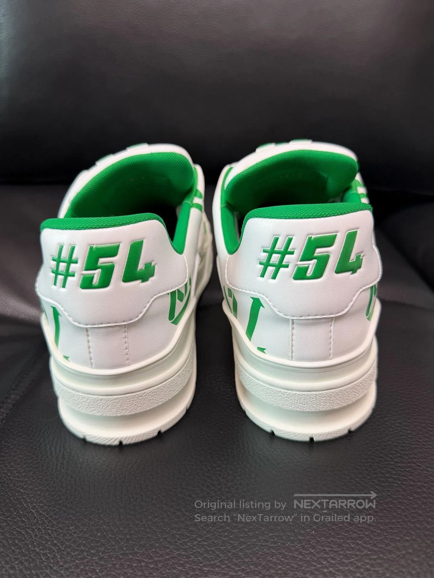 Louis Vuitton LV Trainer White Green Eco Series. Size US 8 / EU 41 - 5 Thumbnail