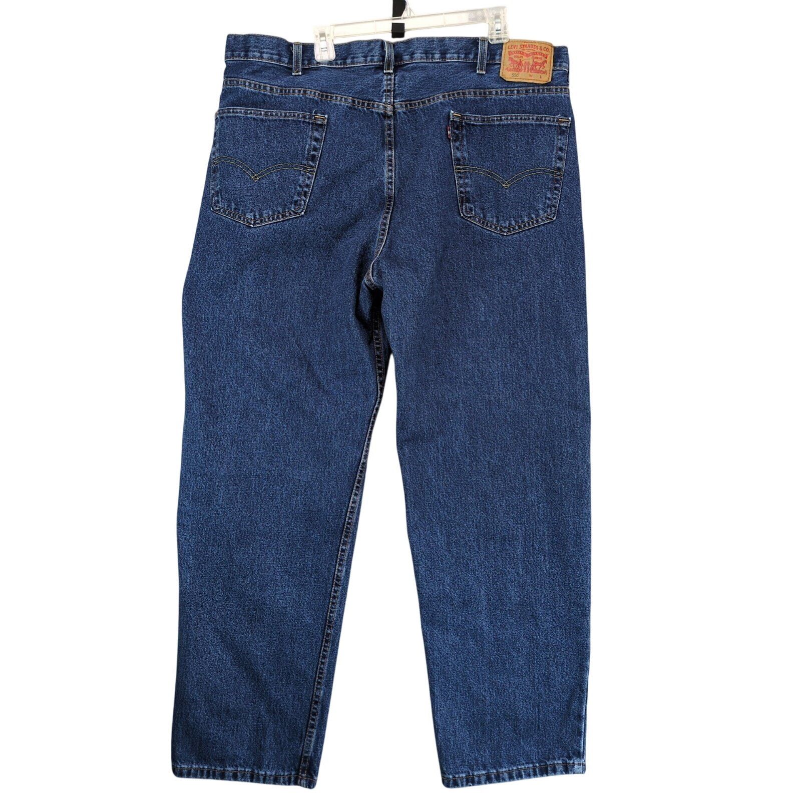 Levi's Levi's 550 Jeans Men's 44x32 Medium Wash Wide Straight Leg Size US 44 / EU 60 - 2 Thumbnail
