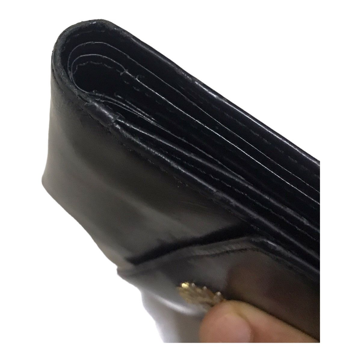 Versace Vintage Giani Versace Black Wallet Size ONE SIZE - 8 Thumbnail