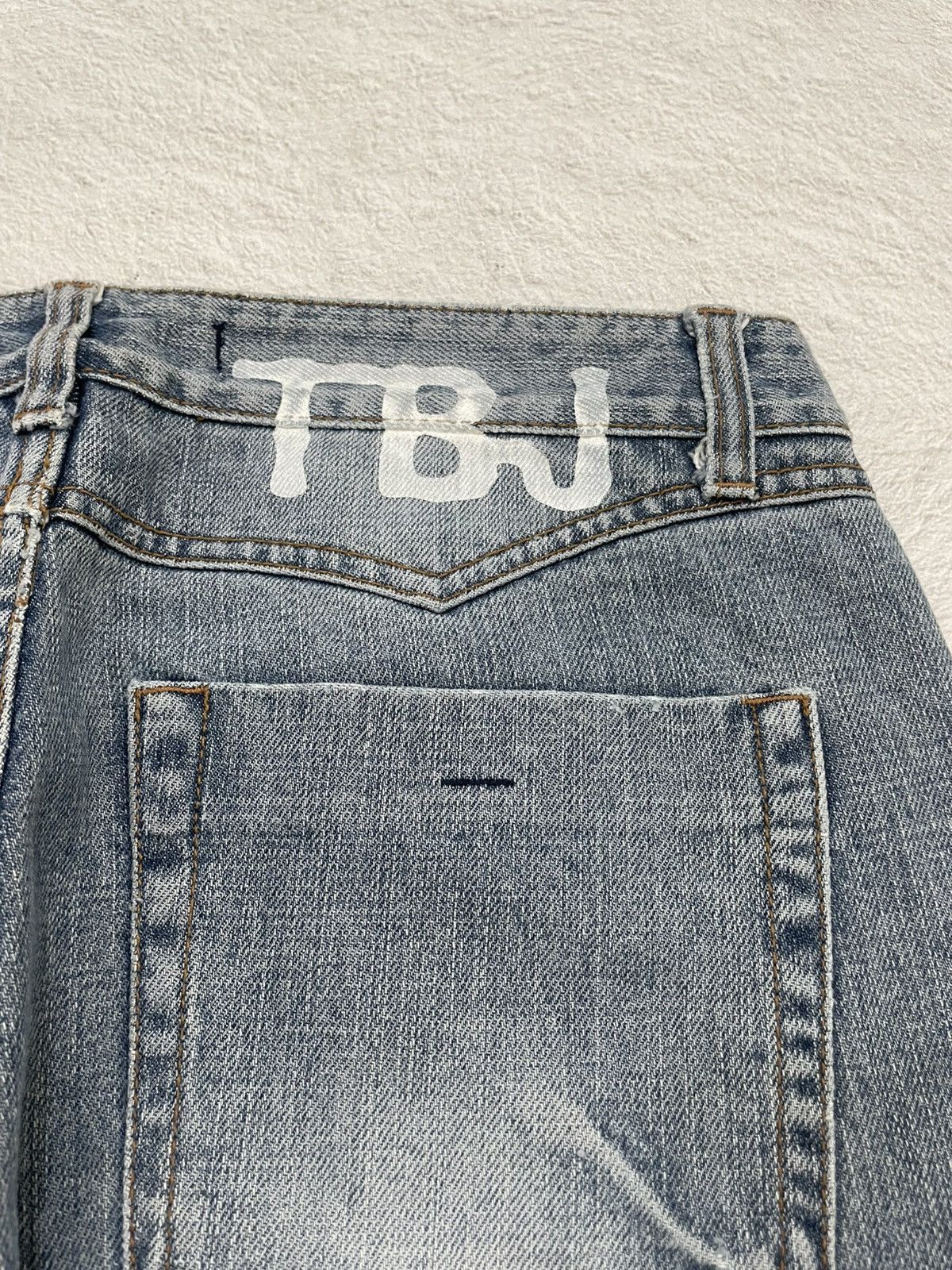 Japanese Brand 2000s TBJ Vintage Stone Wash Denim Y2K Size US 31 - 8 Thumbnail