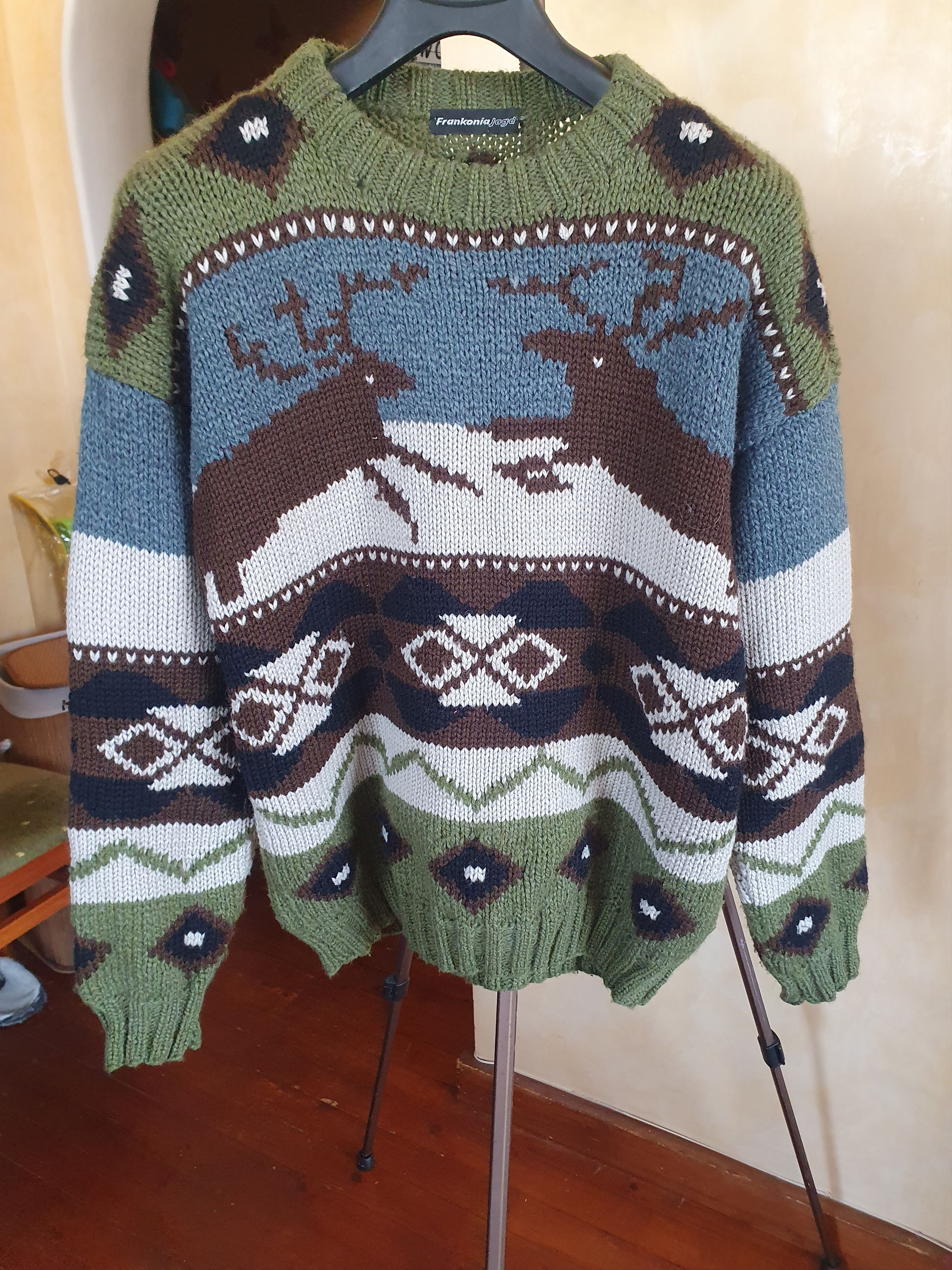 Other Frankonia Jagd Hunting Sweater Deer In a Snow Wool sz M/L Size US M / EU 48-50 / 2 - 4 Thumbnail