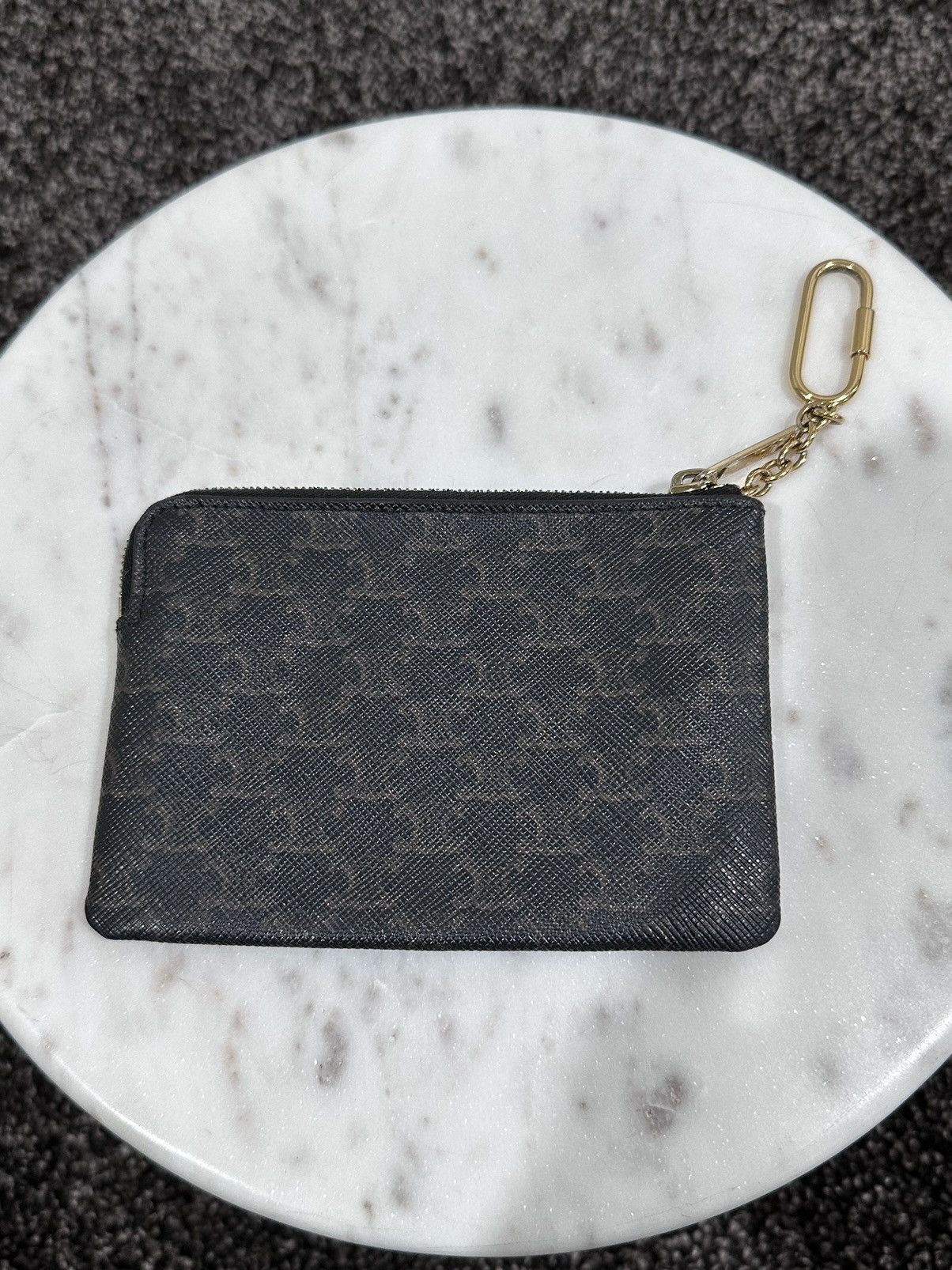 Celine × Hedi Slimane Celine x Hedi Coin & Card Pouch In Triomphe Canvas Wallet Size ONE SIZE - 3 Thumbnail