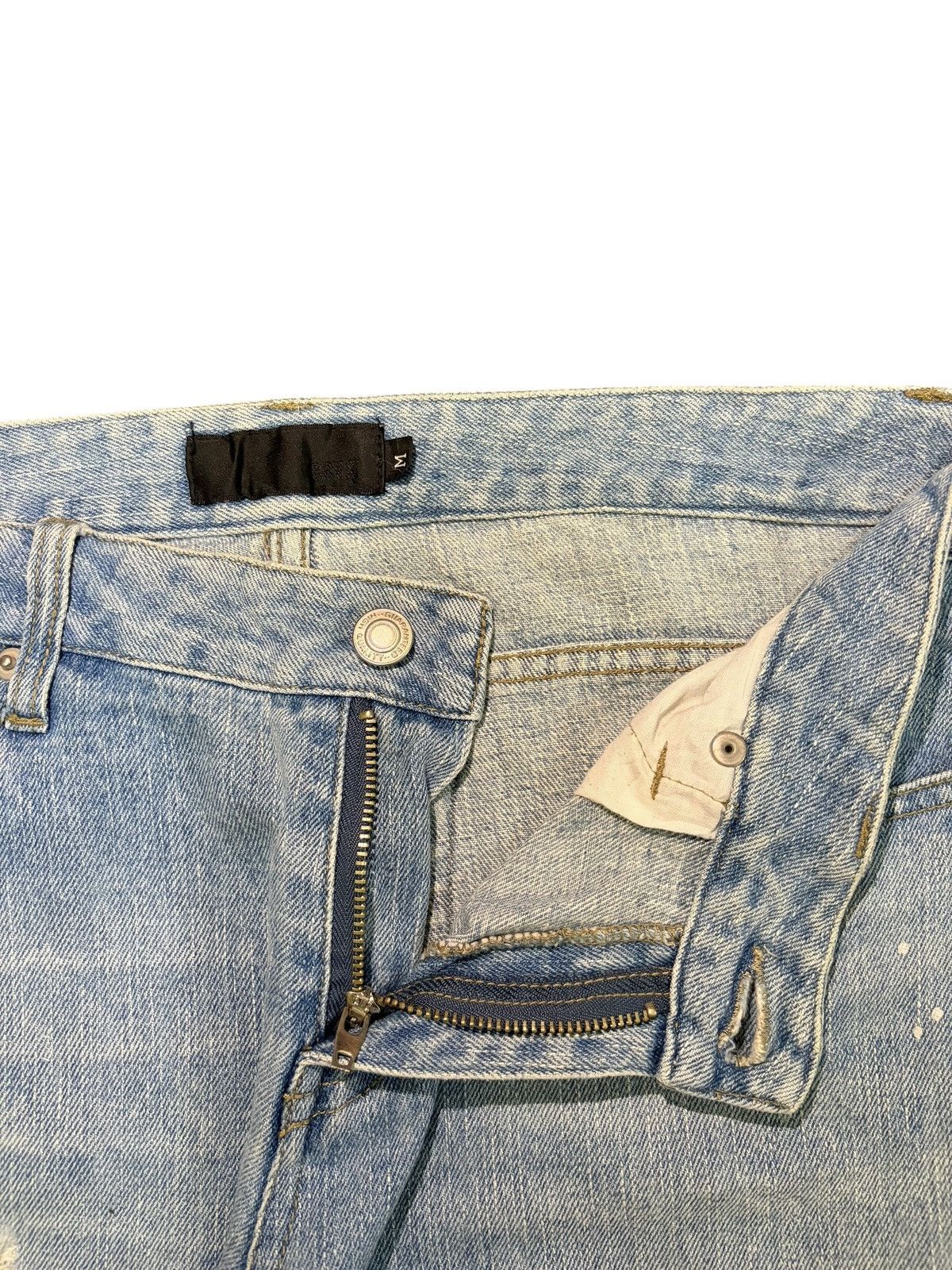 Hysteric Glamour Vintage Japanese Brand Faded Wash Distress Flare Jeans Size 31" - 5 Thumbnail
