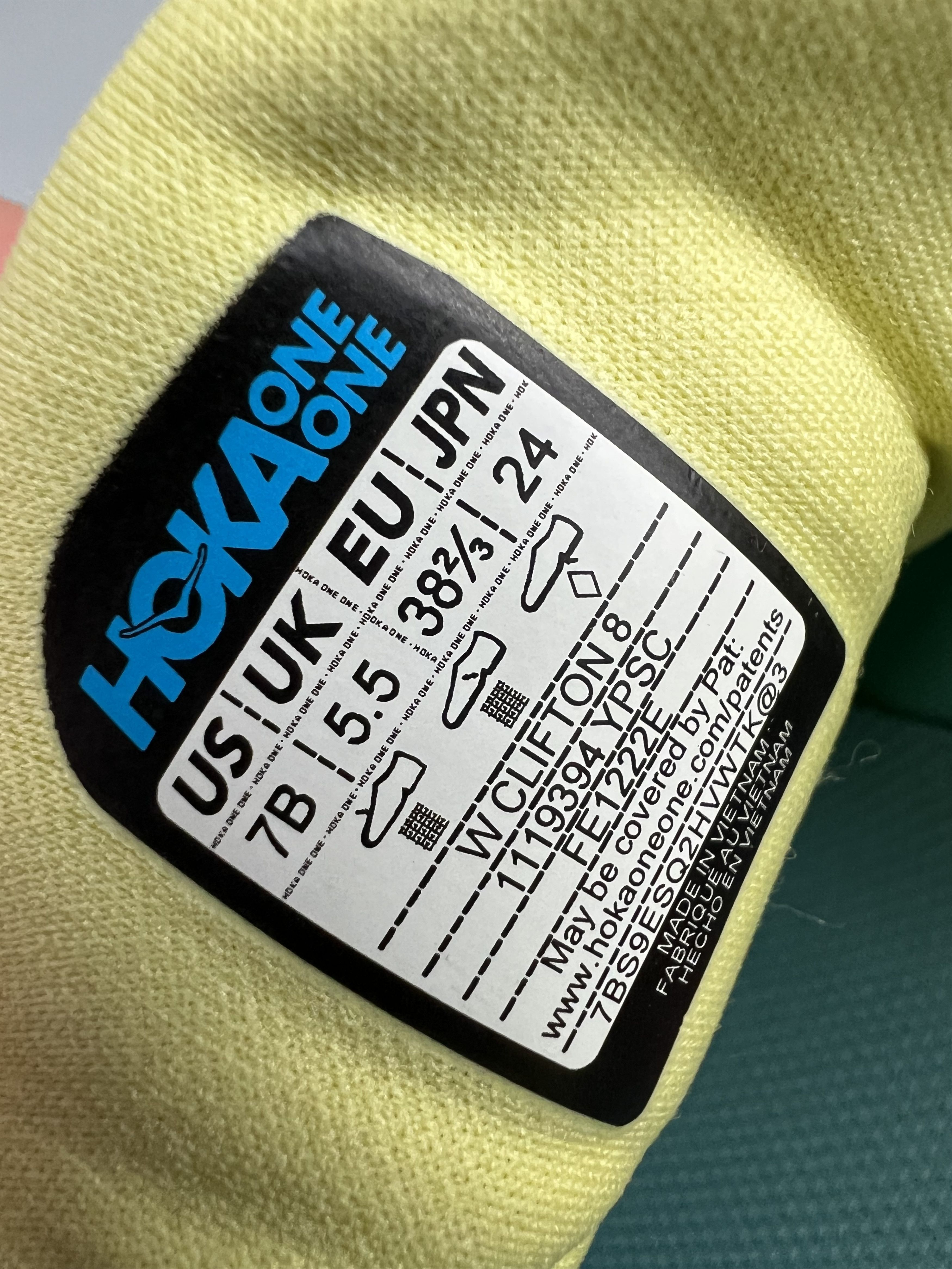 Hoka 7B Hoka One One Clifton 8 Running Shoes Walking Gym Size US 7 / IT 37 - 7 Thumbnail
