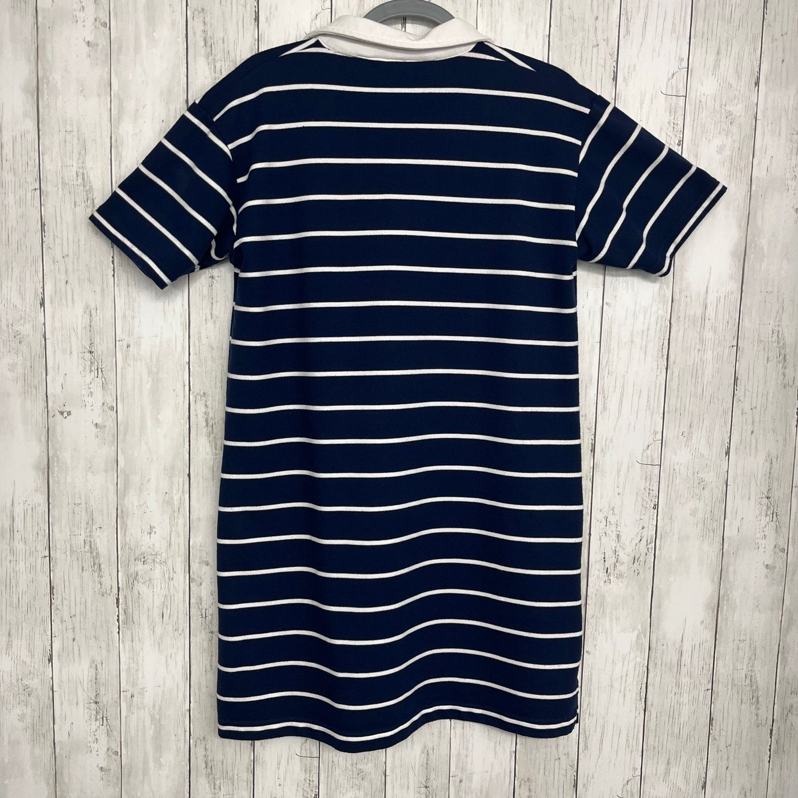 Other Vintage Needle & Threads Short Sleeve Striped Shirt Dress Size L / US 10 / IT 46 - 2 Thumbnail