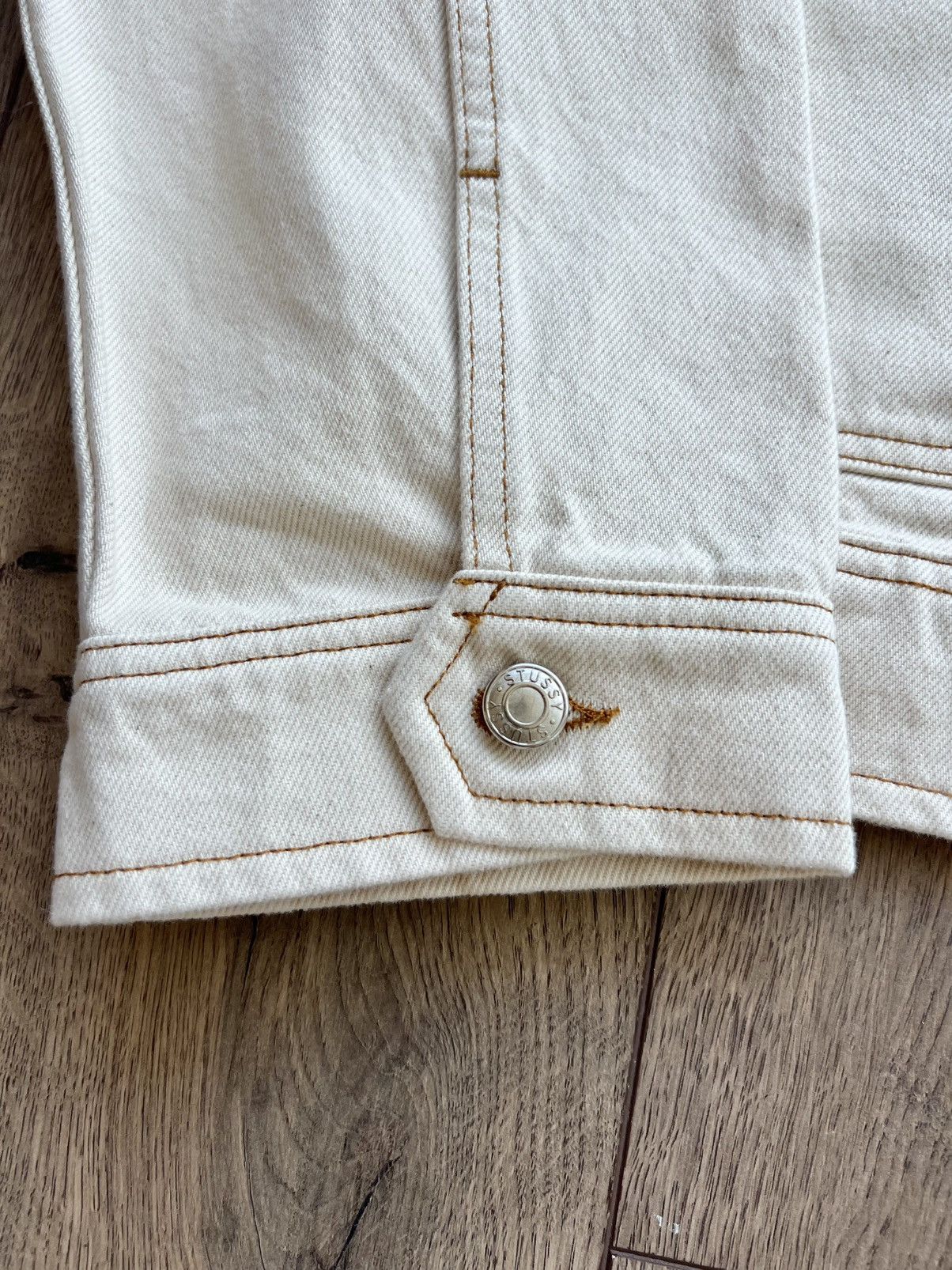 Stussy Stussy Denim Work Jacket Natural XL Size US XL / EU 56 / 4 - 8 Thumbnail