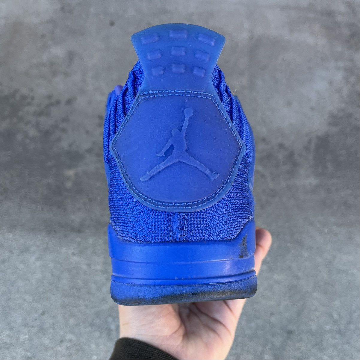 Jordan Brand × Nike 2019 Air Jordan 4 Retro Flyknit Royal Blue Sz 9.5 Size US 9.5 / EU 42-43 - 6 Thumbnail