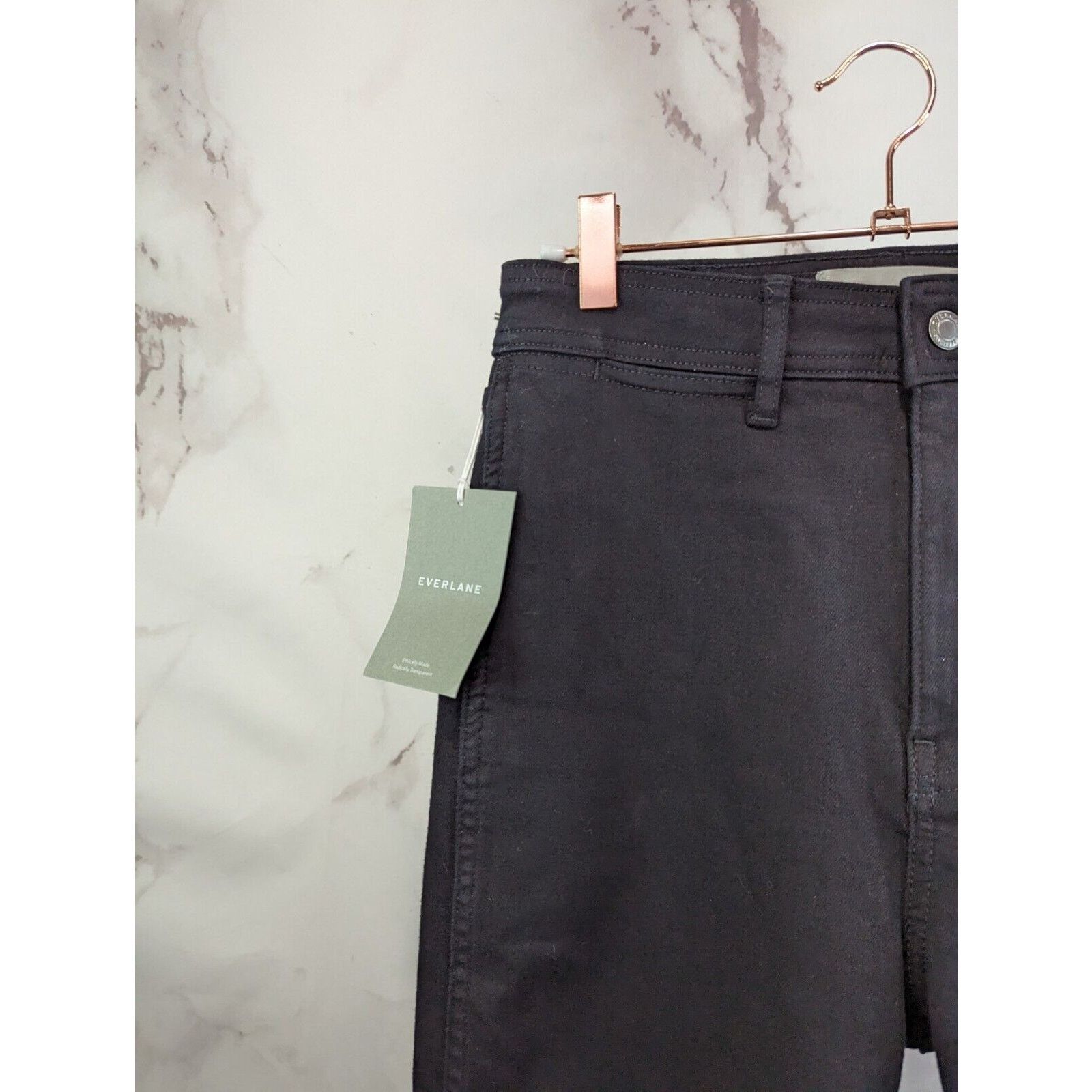 Everlane Everlane Skinny Jean Women 27 Black The Way High Regular NEW Size 27" / US 4 / IT 40 - 2 Thumbnail