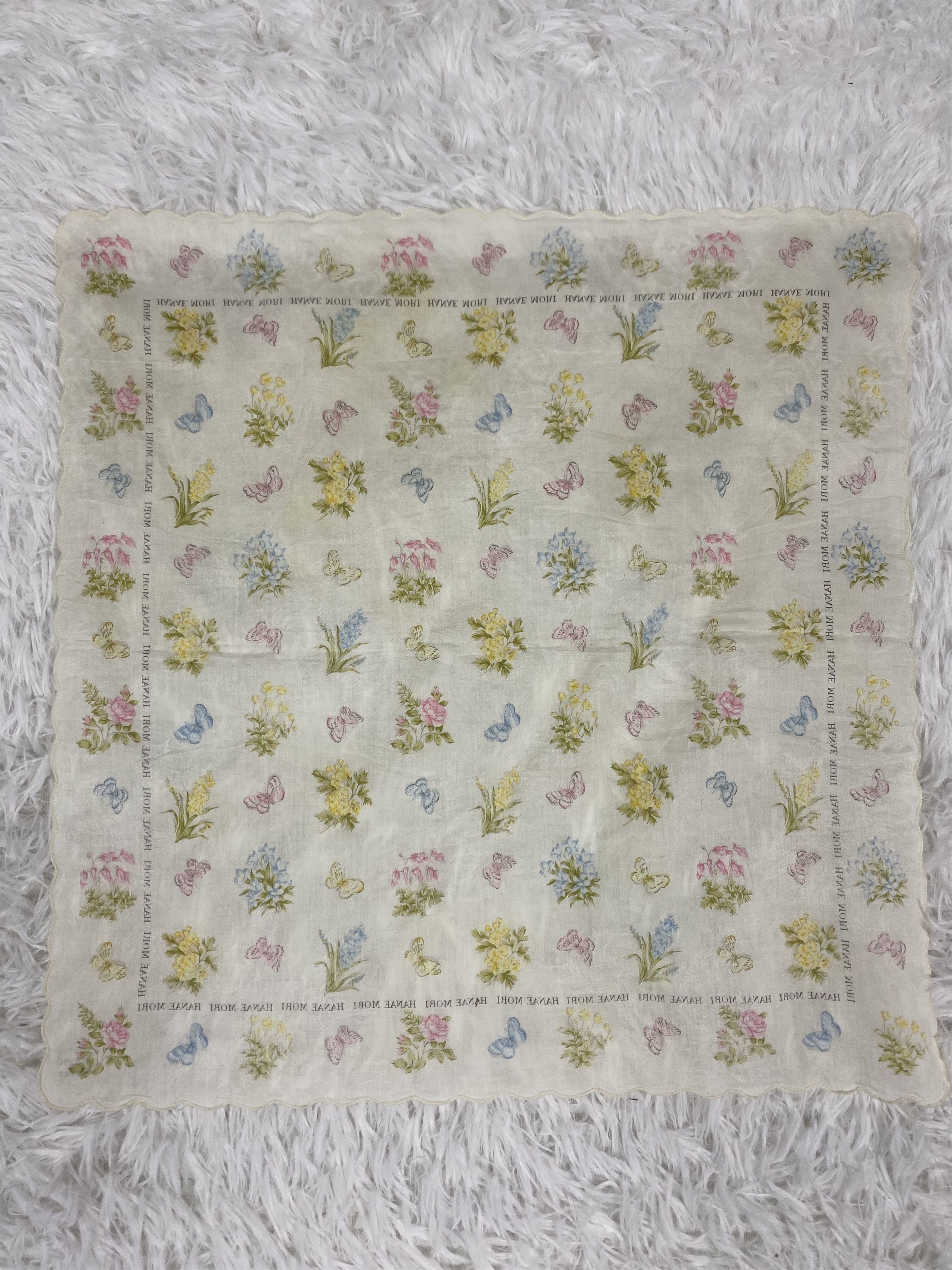 Hanae Mori Vintage Hanae Mori Handkerchief Neckerchief PH0276 Size ONE SIZE - 4 Thumbnail