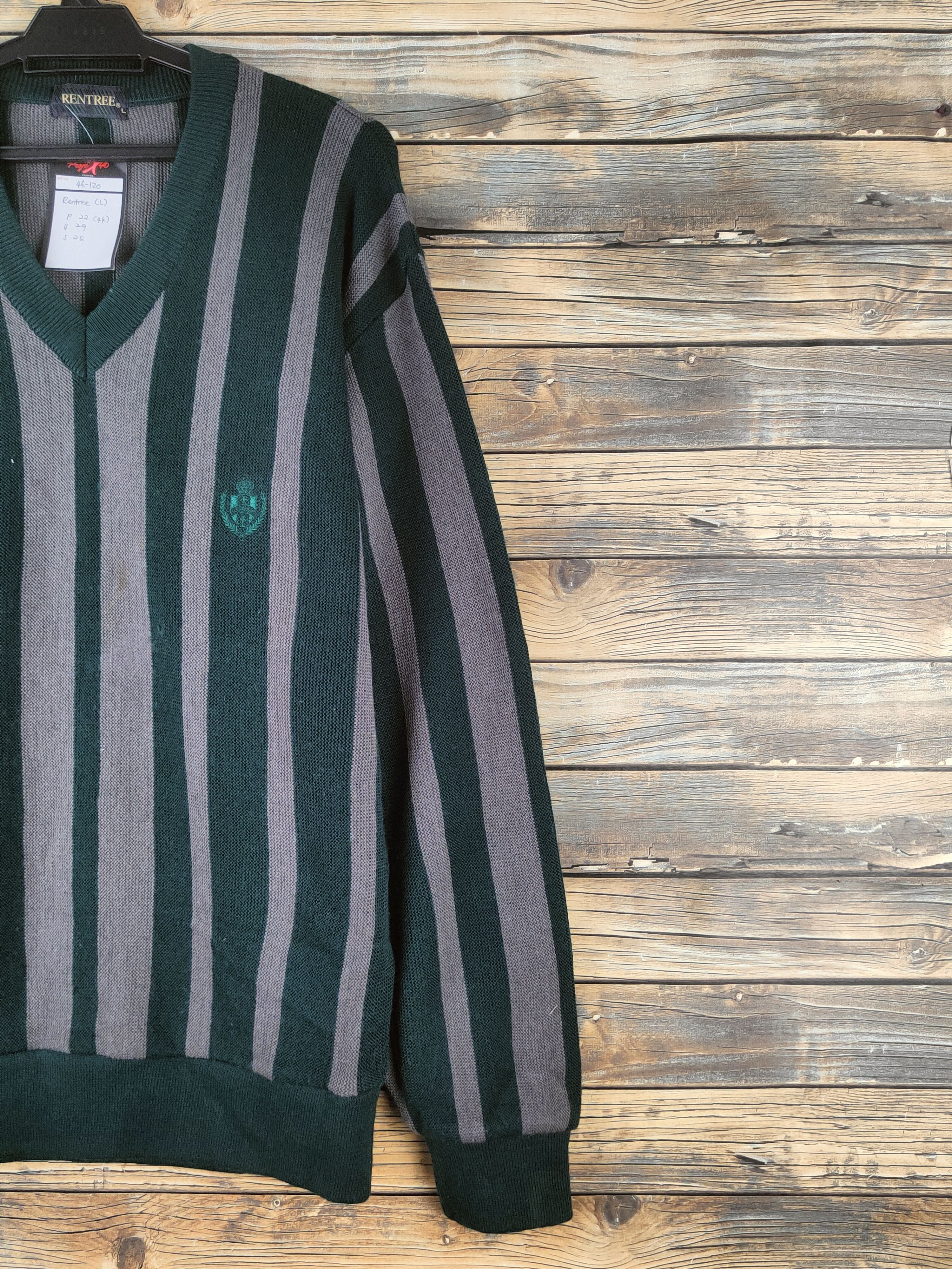 Japanese Brand DL Rentree Green Knitwear Sweatshirts #46-120 Size US L / EU 52-54 / 3 - 6 Thumbnail