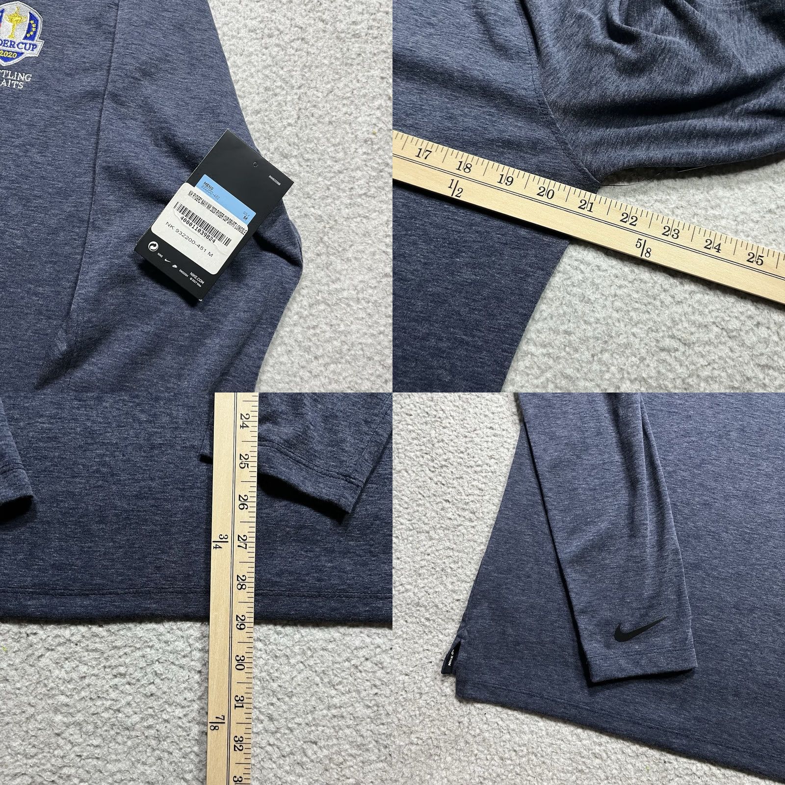 Nike Nike Polo Shirt Mens M Dri-Fit Ryder Cup 2020 Golf Whistling Straits Long Sleeve Blue Polo Shirt Nike Dri-FIT Mens M Casual Golf Clothing Size US M / EU 48-50 / 2 - 8 Thumbnail