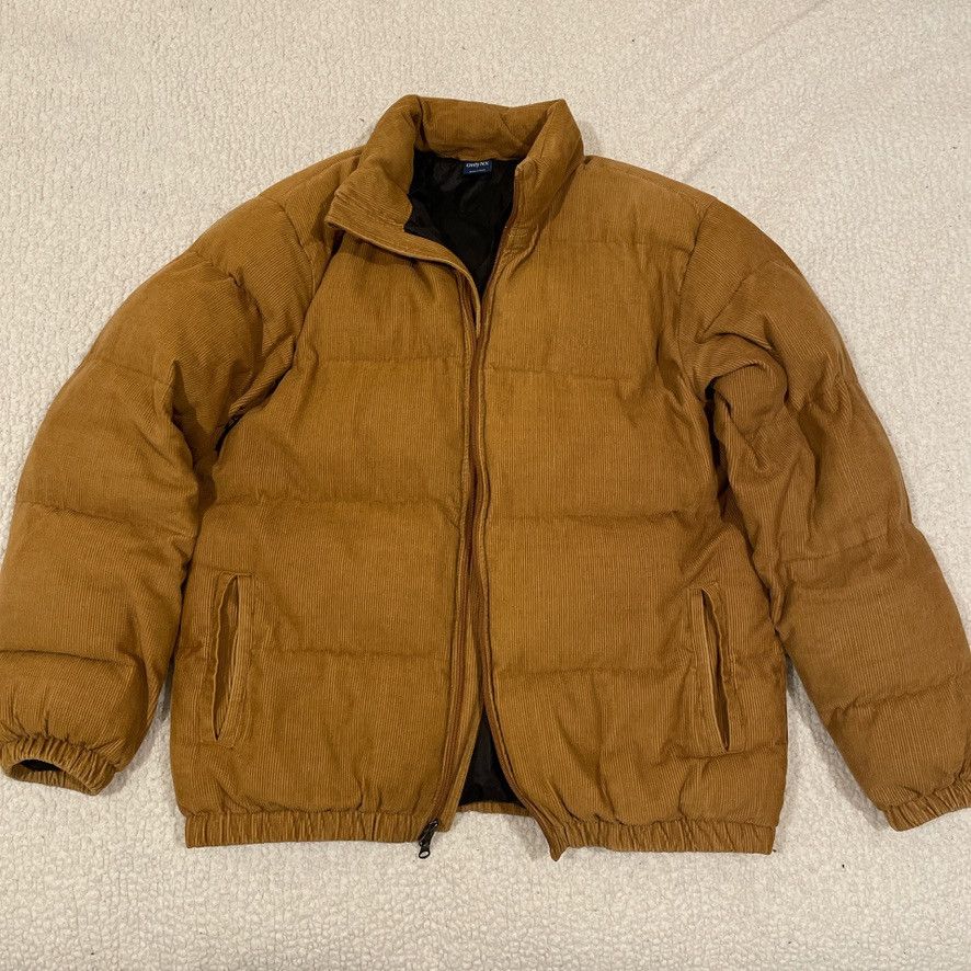 Only NY Corduroy Puffer Jacket Coat Size US XL / EU 56 / 4 - 1 Thumbnail
