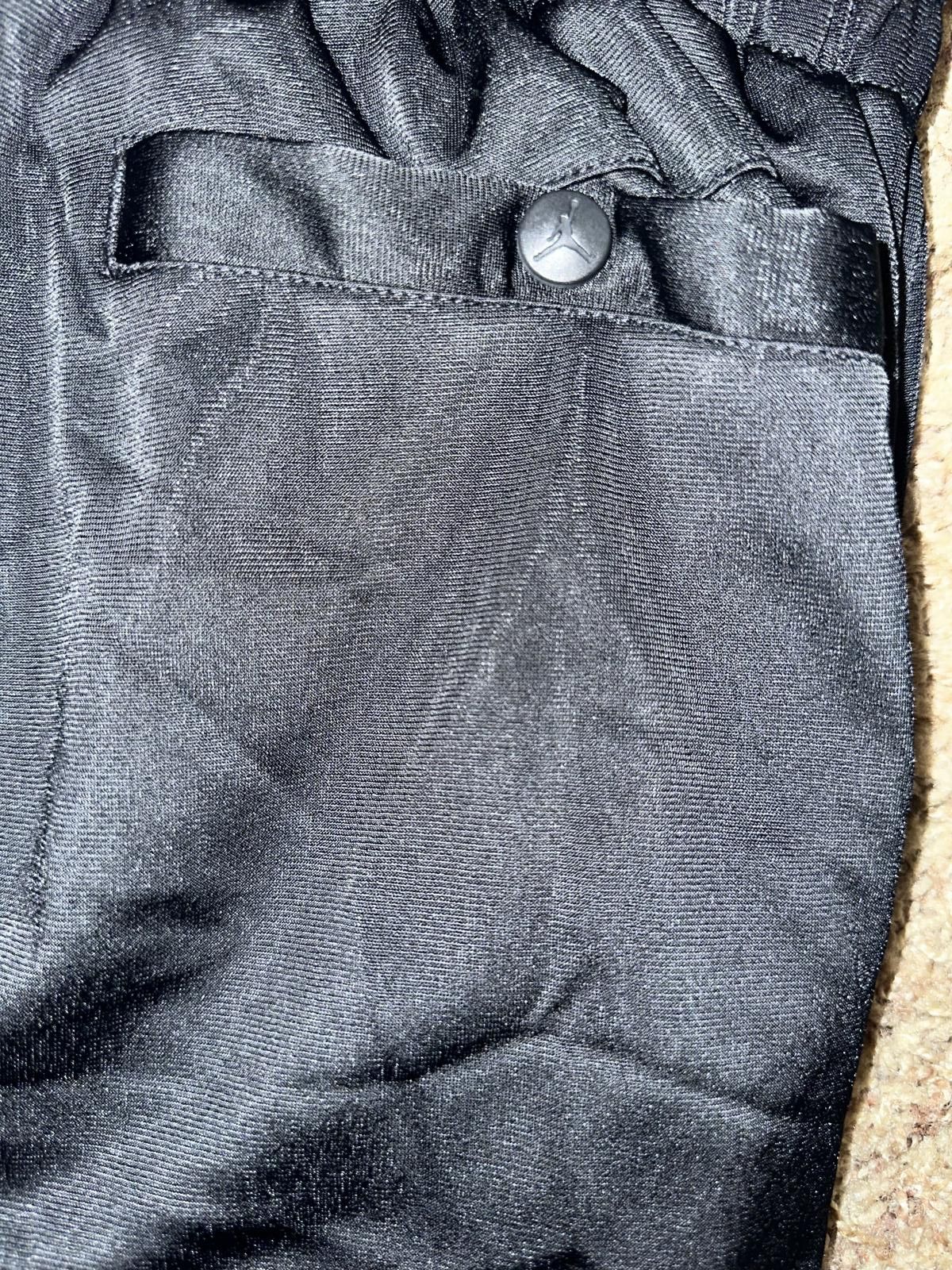 Designer VINTAGE Jordan Polyester Black/White Warm Up Track Pants Sample 2008 Size US 34 / EU 50 - 9 Thumbnail