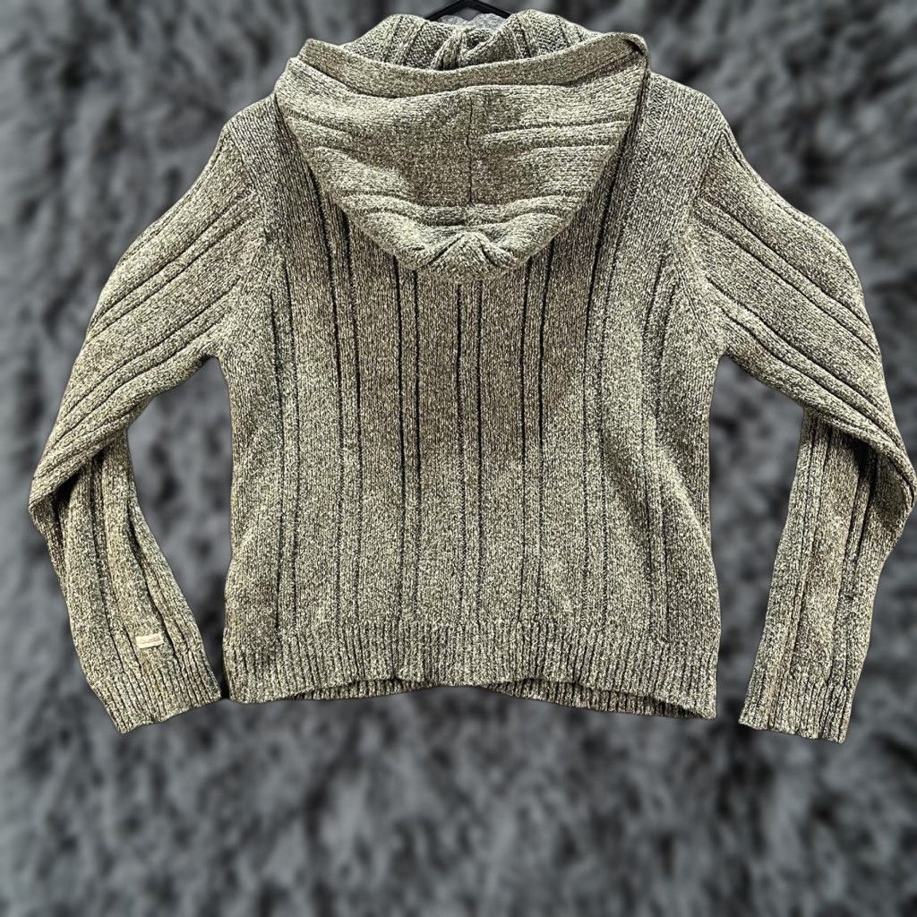 Vintage Columbia Sweater Womens Large Gray Hooded Button Up Cardigan Knit Outdoors Size L / US 10 / IT 46 - 1 Thumbnail