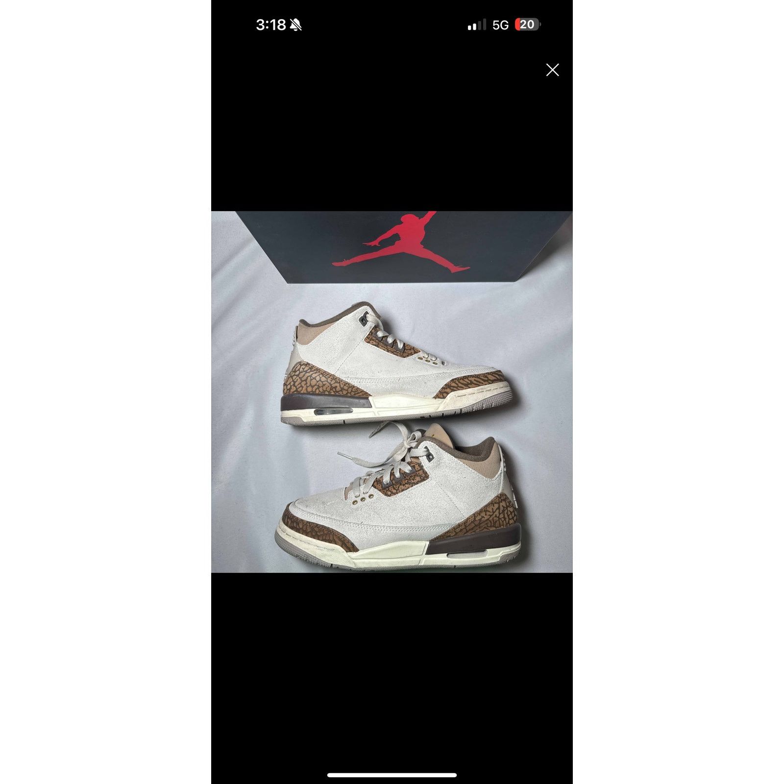 Jordan Brand × Nike Size 6.5 - Nike Air Jordan 3 Retro GS Palomino Men's Shoes Size US 6.5 / EU 39-40 - 2 Thumbnail