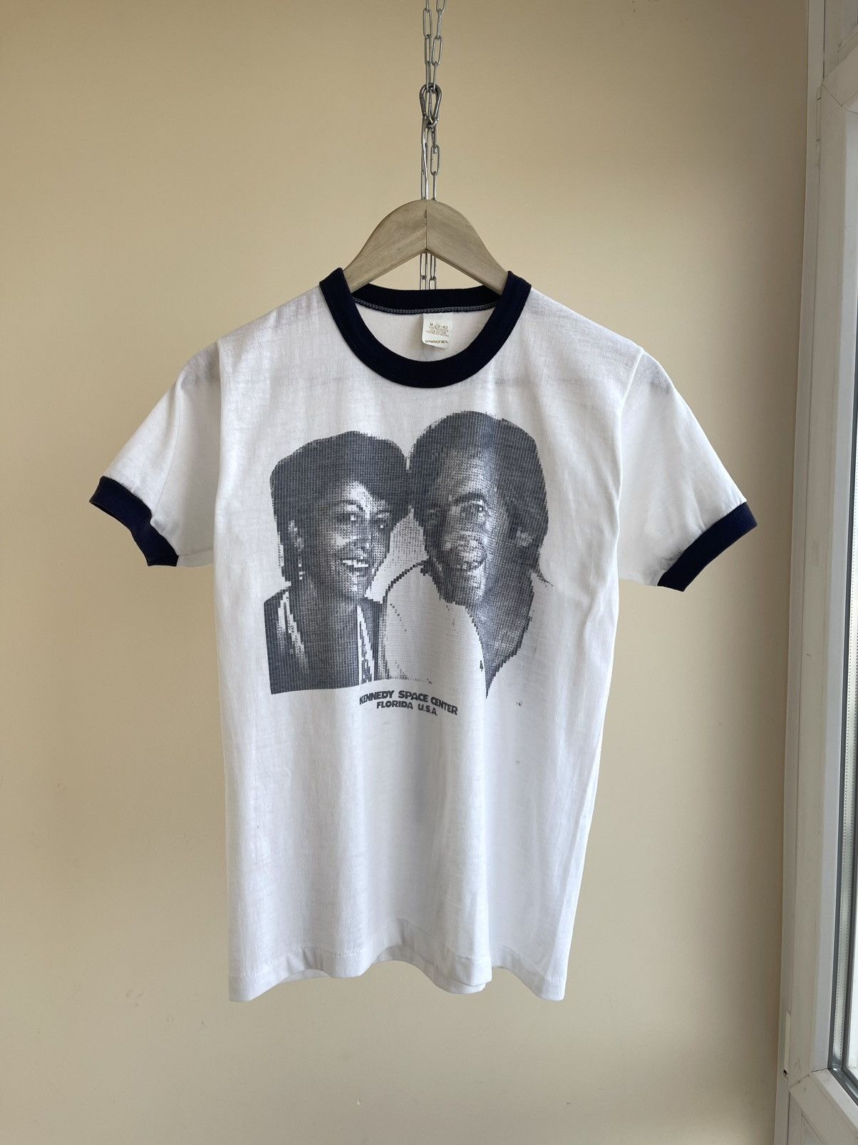 NASA Kennedy Space Center Graphic Print Ringer Tee Springfoot 70s Size US M / EU 48-50 / 2 - 1 Thumbnail