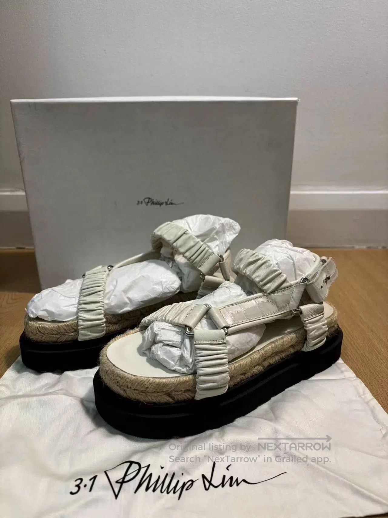 3.1 Phillip Lim 3.1Phillip Lim Dark Platform Samurai Sandals. Size US 5 / IT 35 - 1 Thumbnail